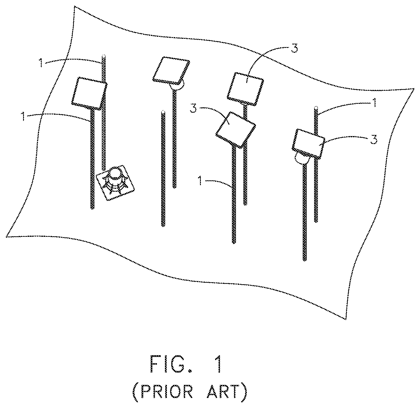 Patent US12492555 — Protective device for protruding objects — Figure 1