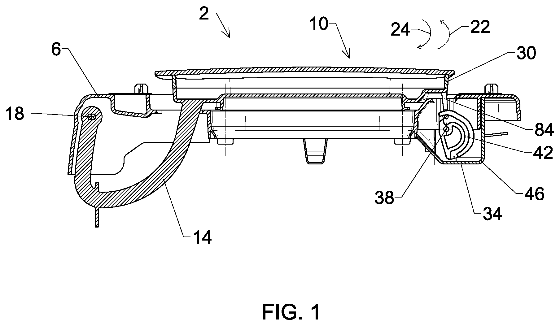 Patent US12492582 — Opening and closing device for a motor vehicle — Figure 1