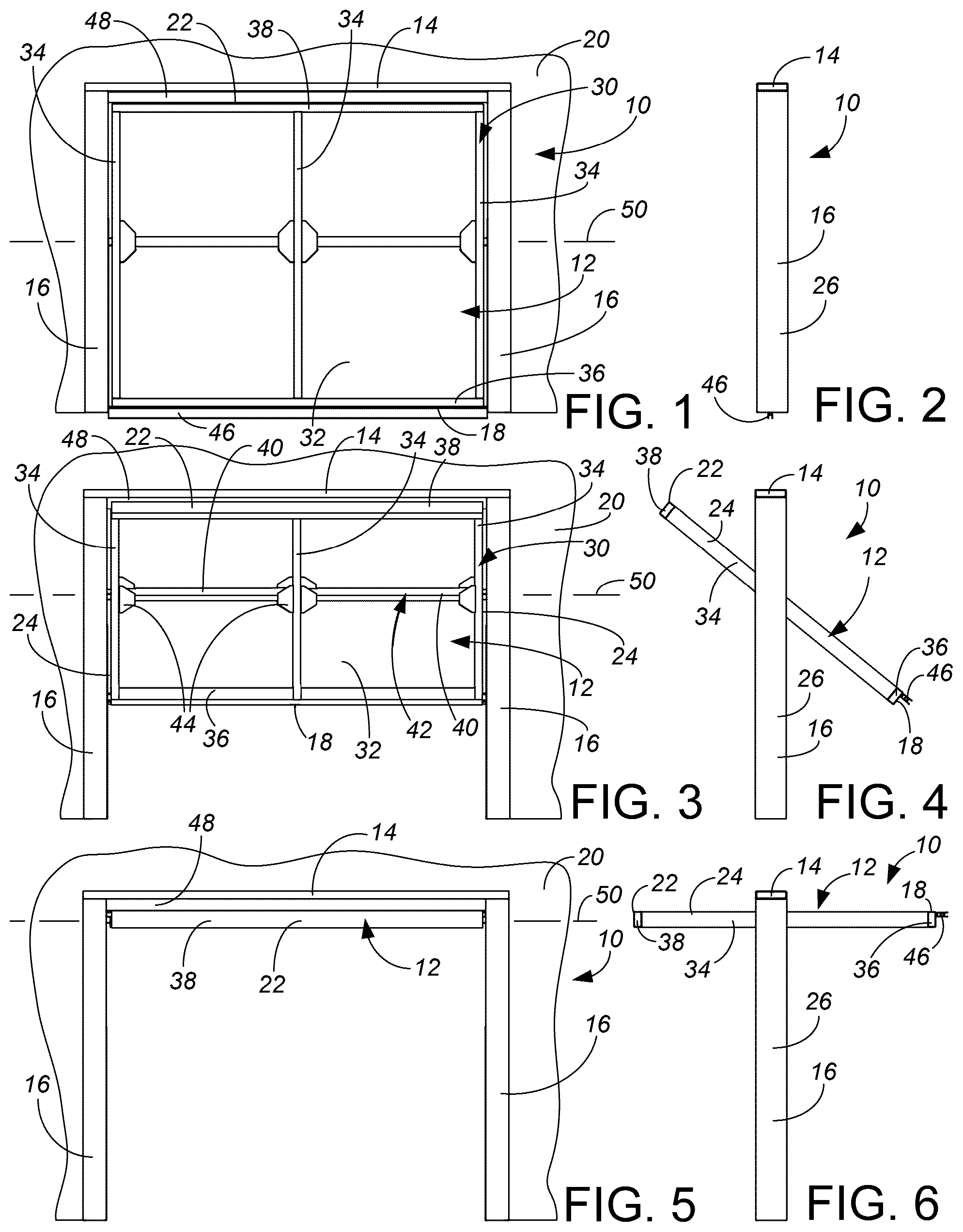 Patent US12492592 — Pivoting garage door — Figure 1