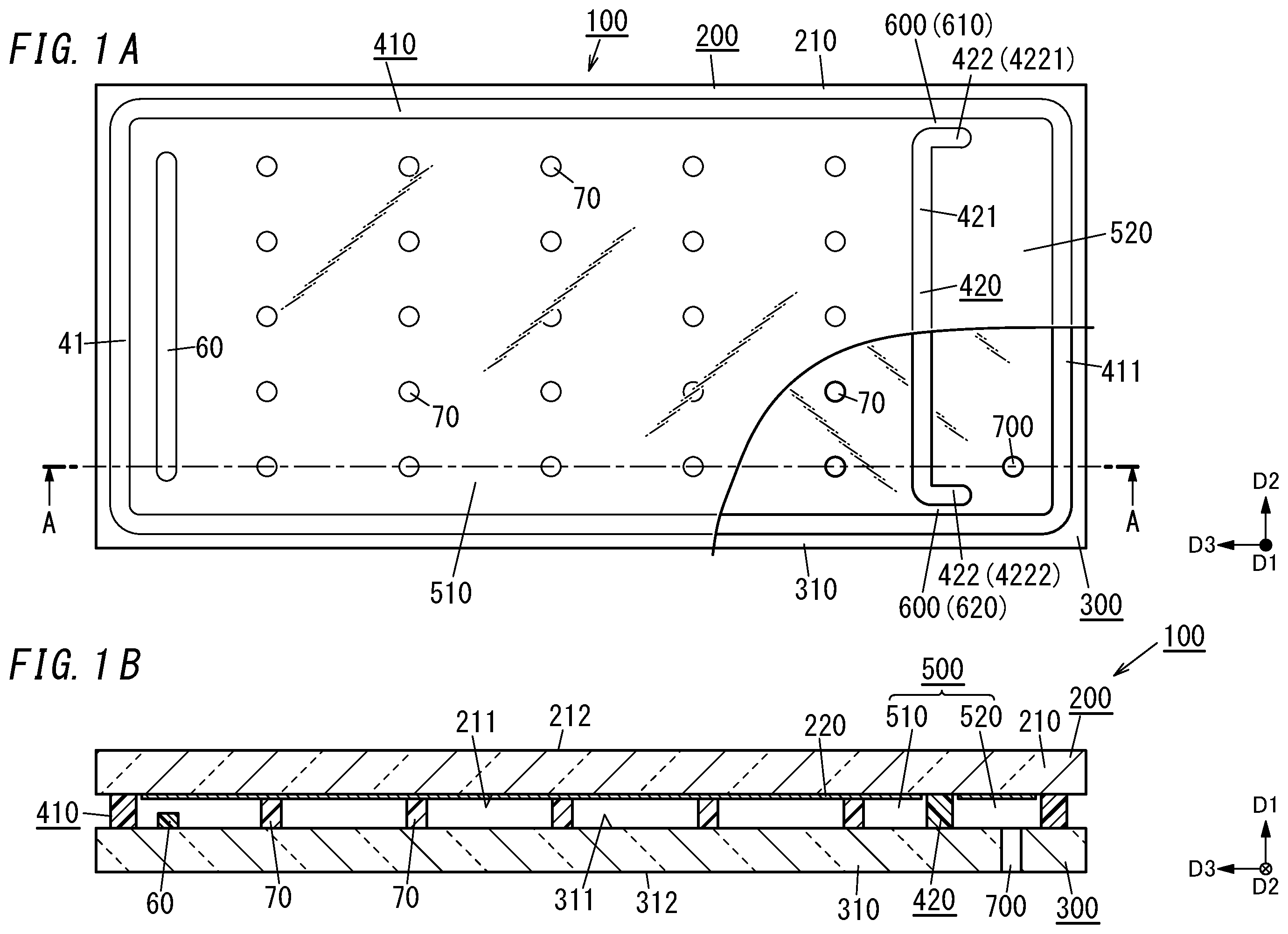 Patent US12492594 — Glass panel unit, method for manufacturing glass panel unit, composite getter material, and getter paste — Figure 1