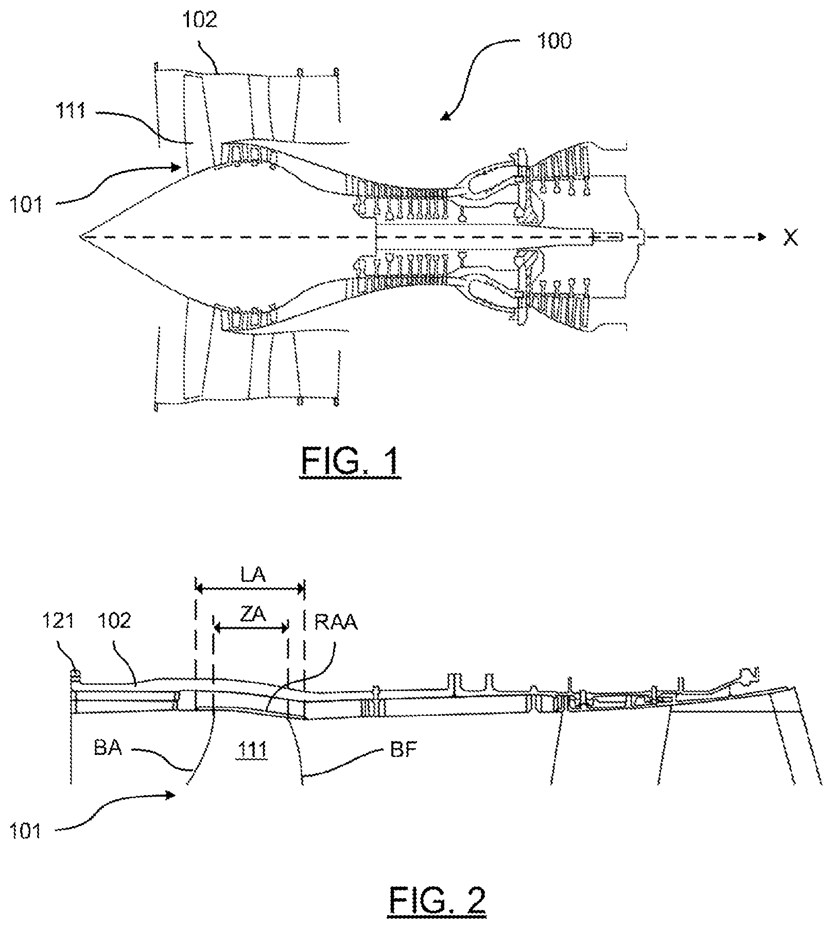 Patent US12492645 — Assembly for a turbine engine fan case and an air inlet, method for using such an assembly — Figure 1