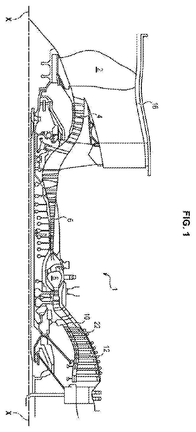 Patent US12492650 — Turbojet engine nozzle ring for an aircraft — Figure 1