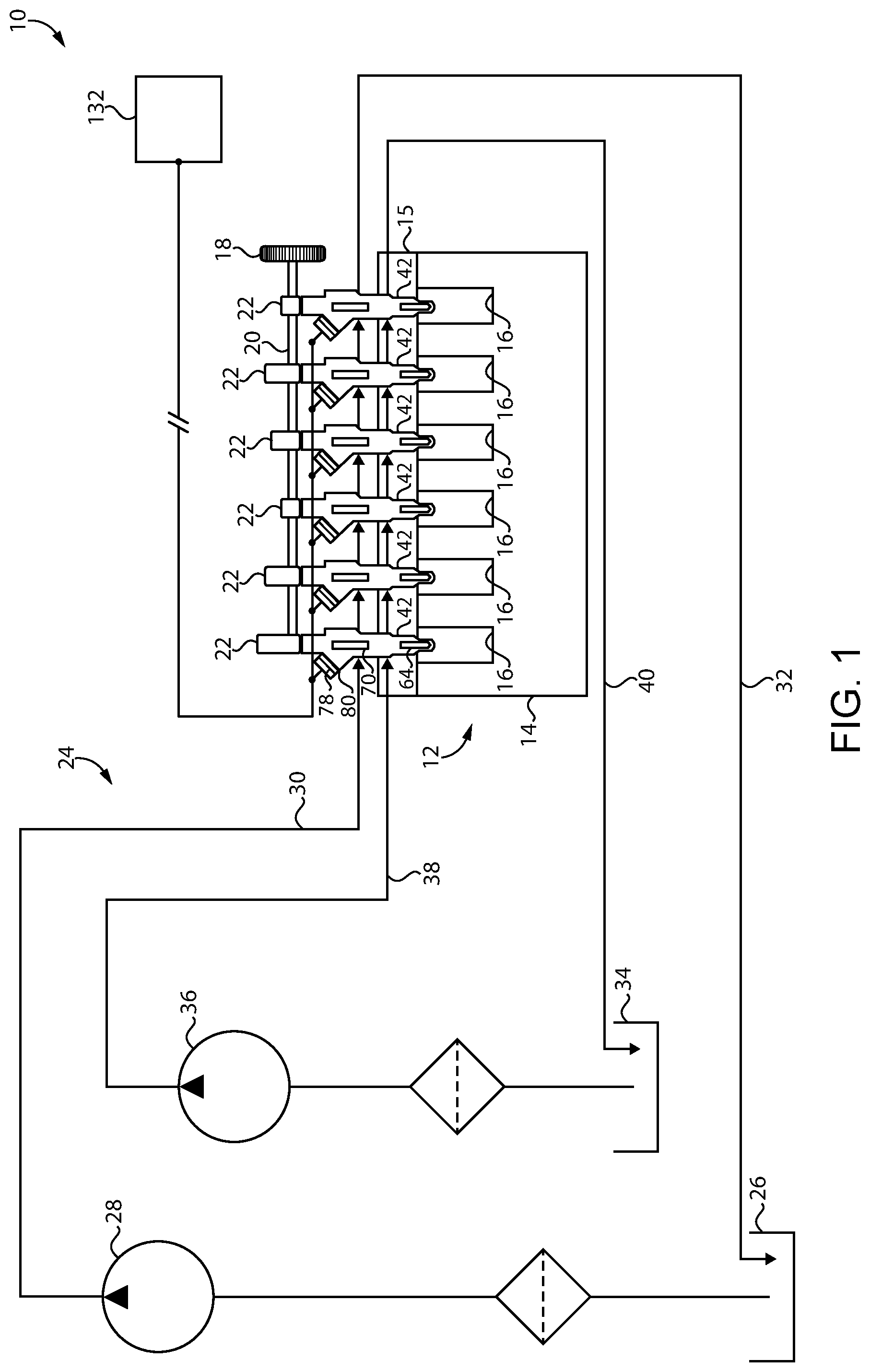 Patent US12492670 — Dual fuel system having dual fuel injector and engine operating method — Figure 1