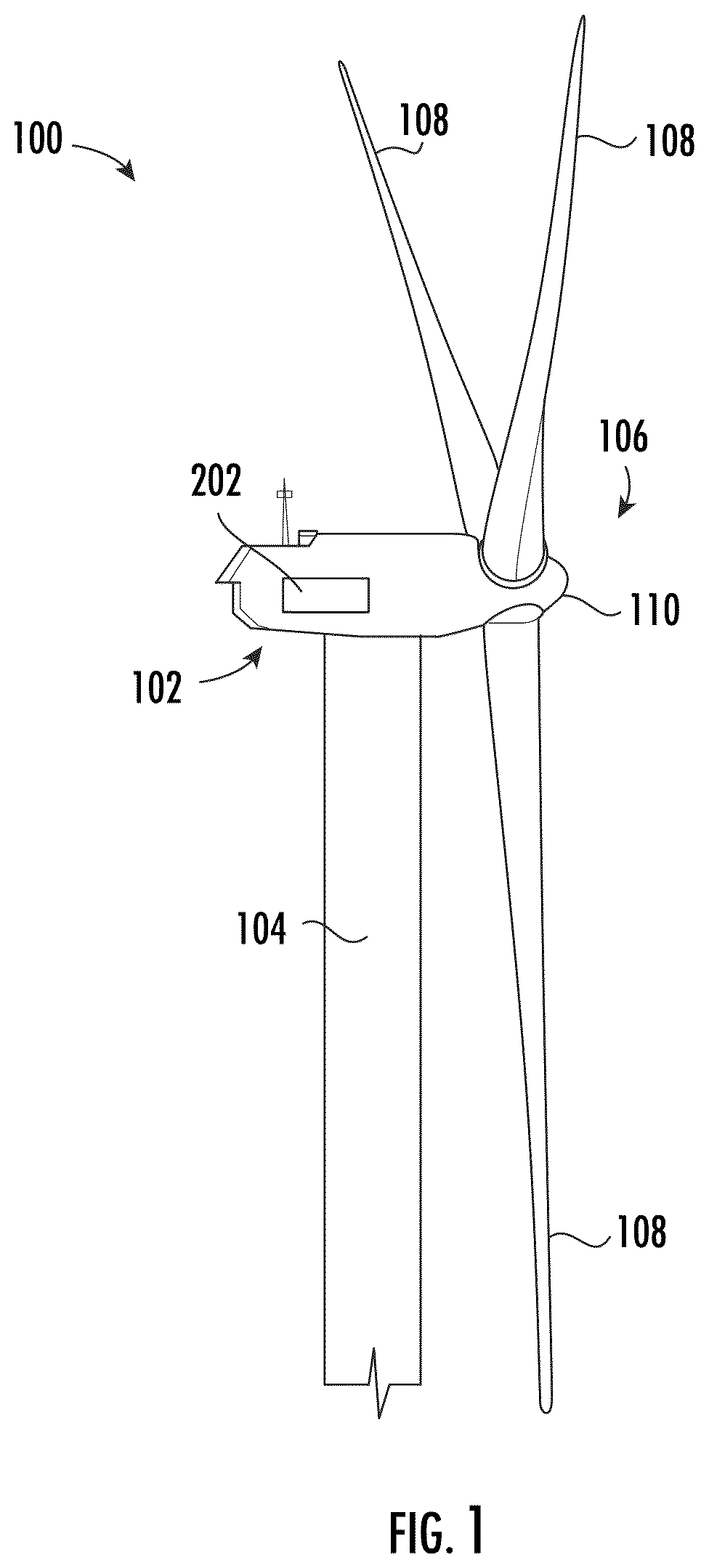 Patent US12492682 — Heating circuit for a heating system of a wind turbine and methods of operating same — Figure 1