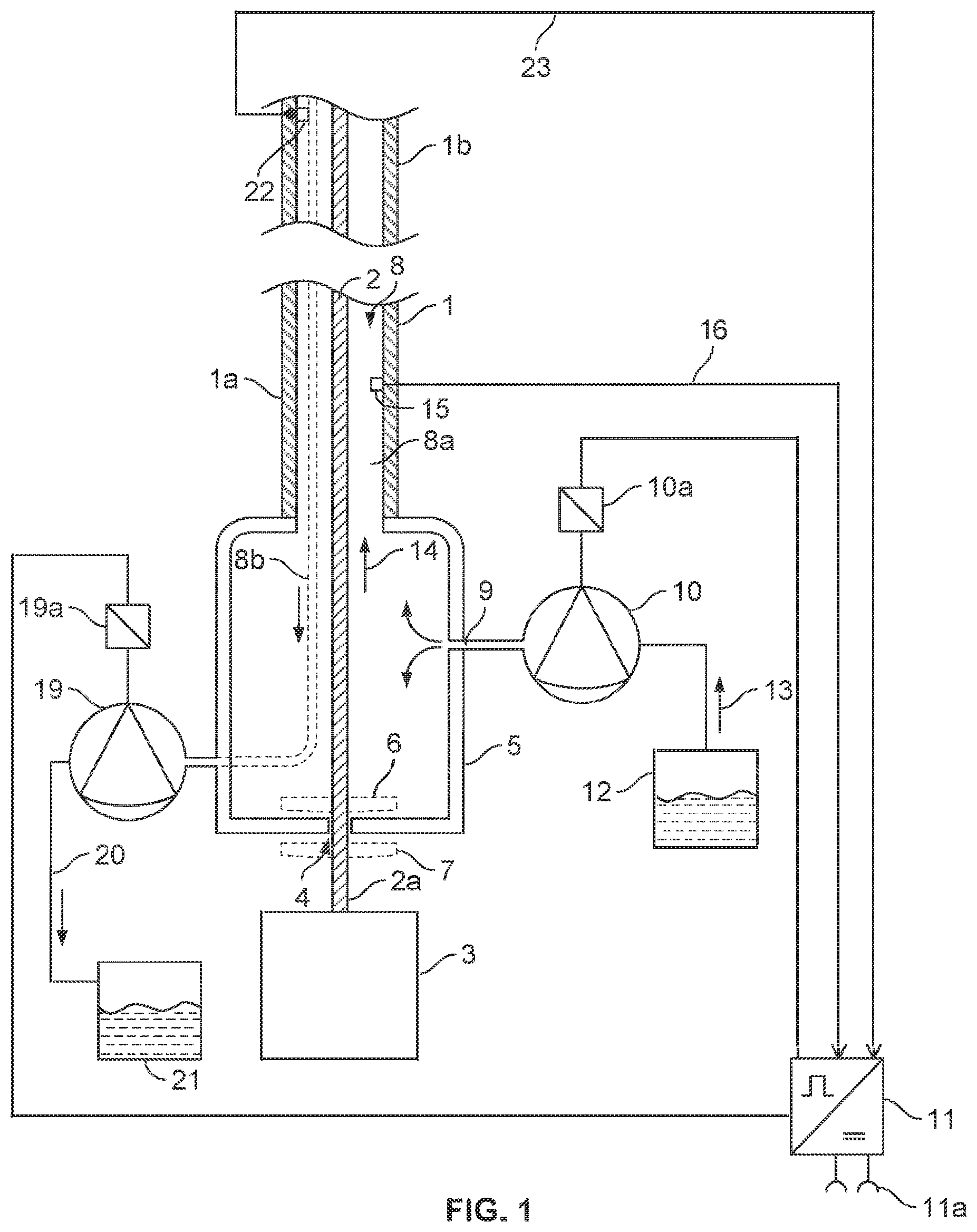 Patent US12492692 — Method for operating a supply device which supplies a liquid to a channel, and supply device, hollow catheter, and catheter pump — Figure 1