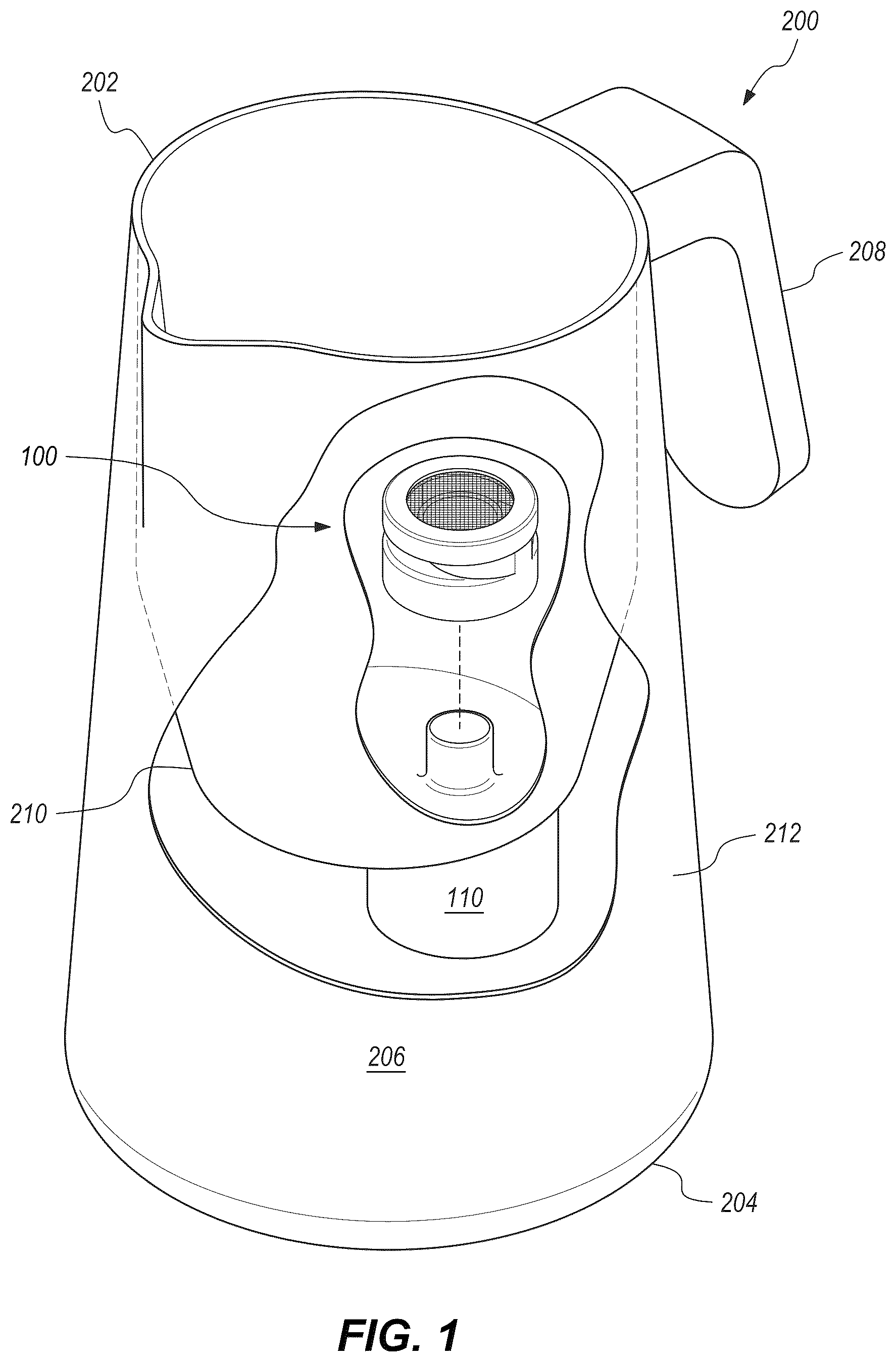 Patent US12492706 — Impeller for automated microfoaming — Figure 1