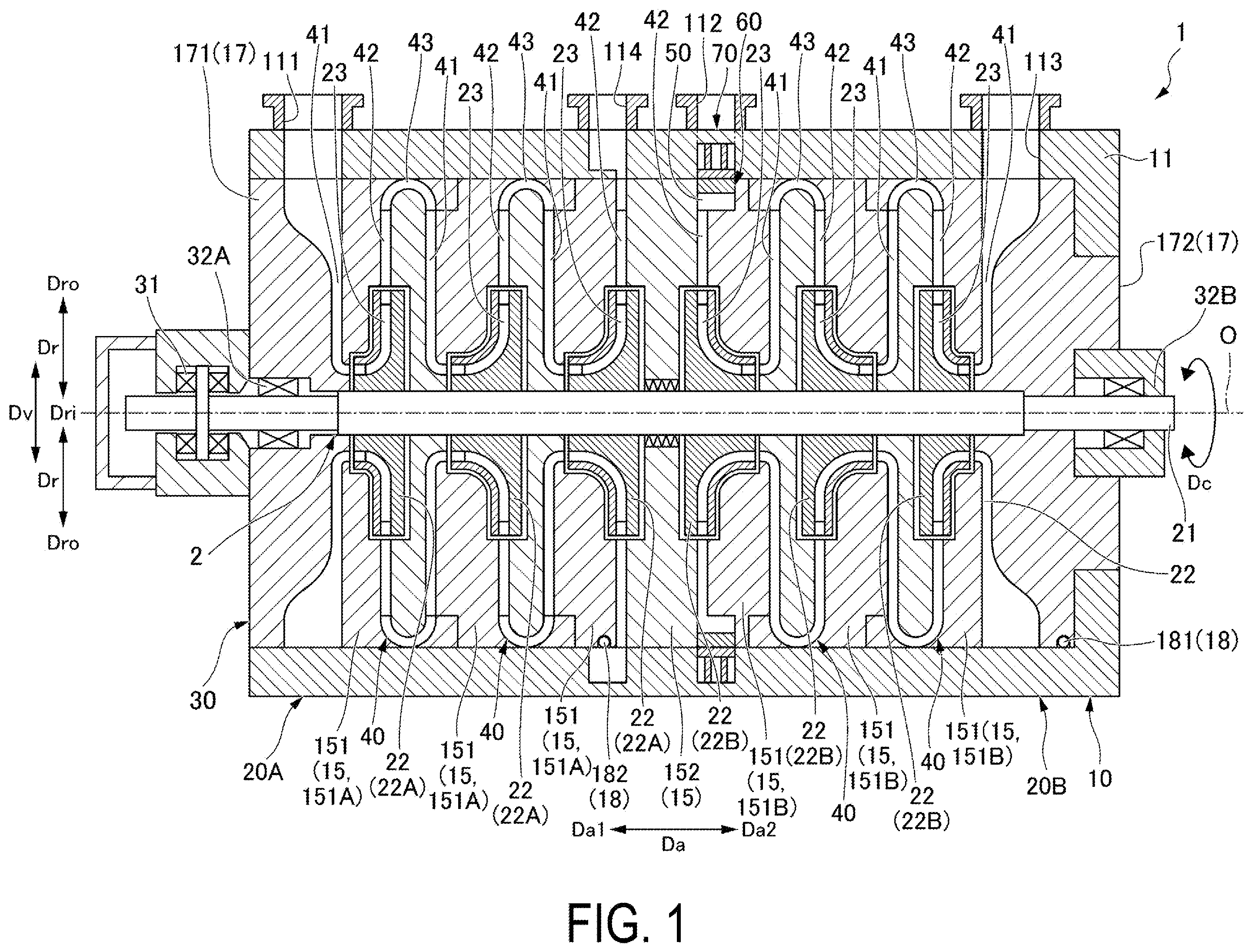 Patent US12492709 — Centrifugal compressor — Figure 1