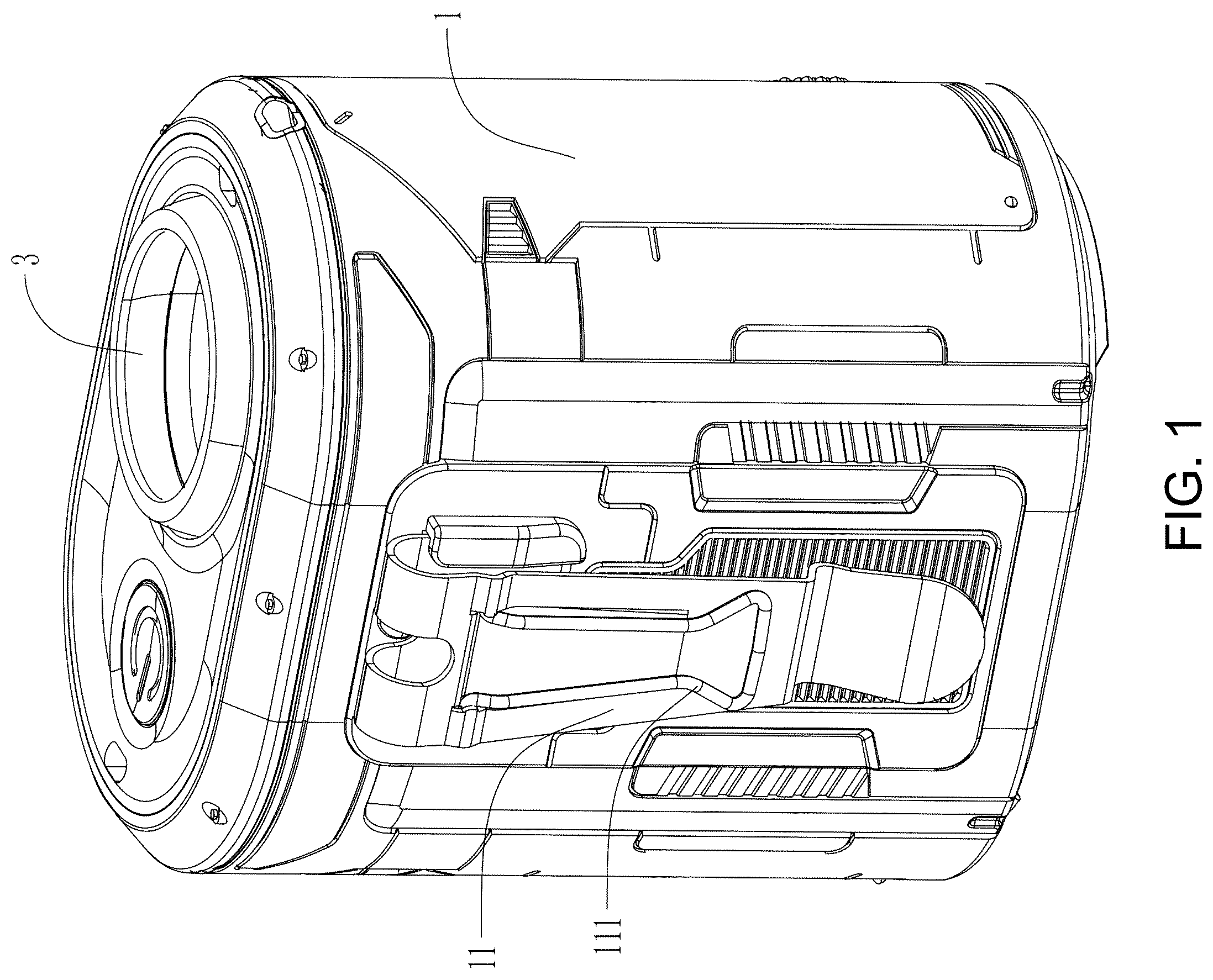 Patent US12492712 — Waist hanging fan — Figure 1