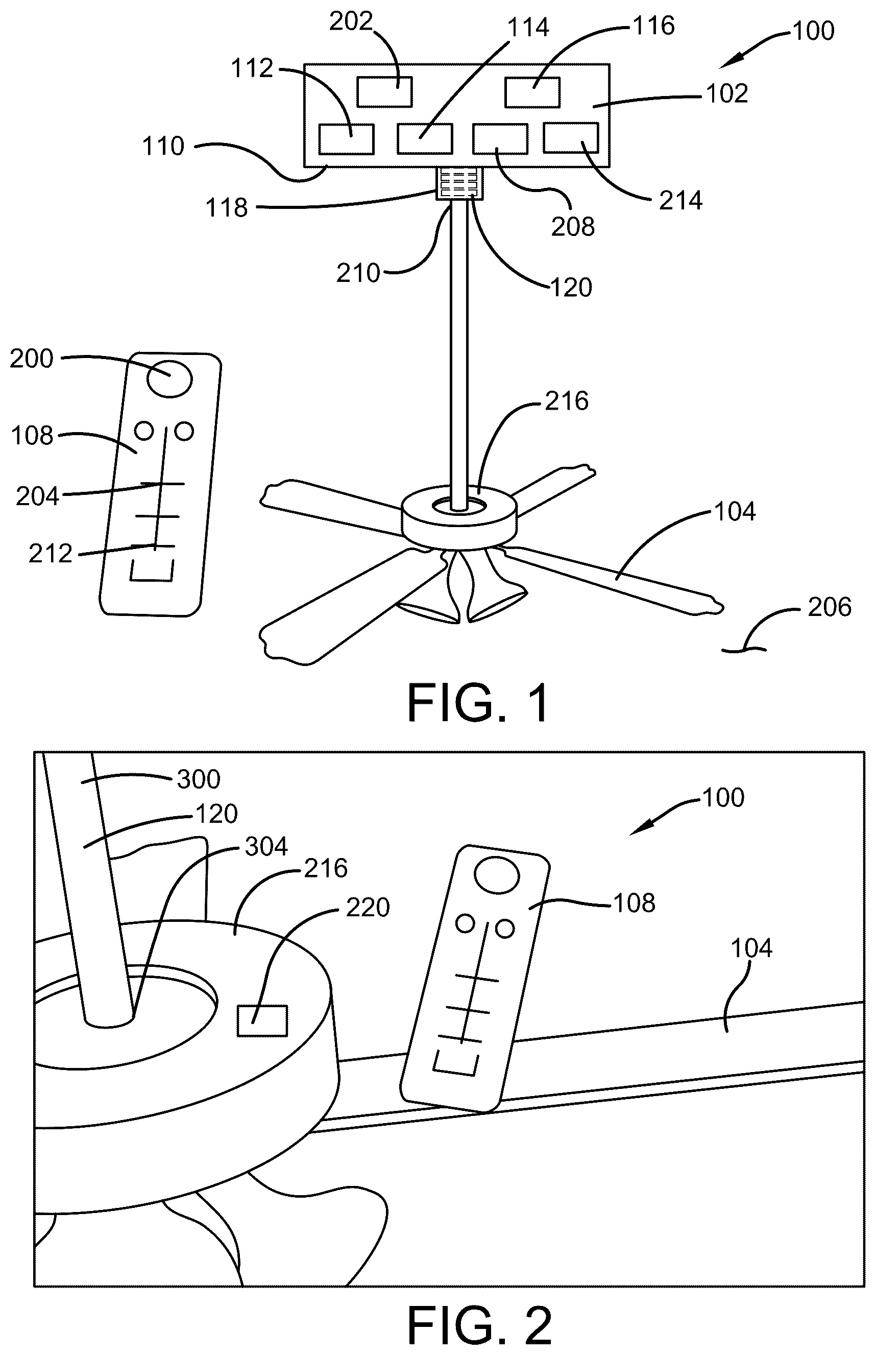 Patent US12492714 — Lowering ceiling fan device — Figure 1