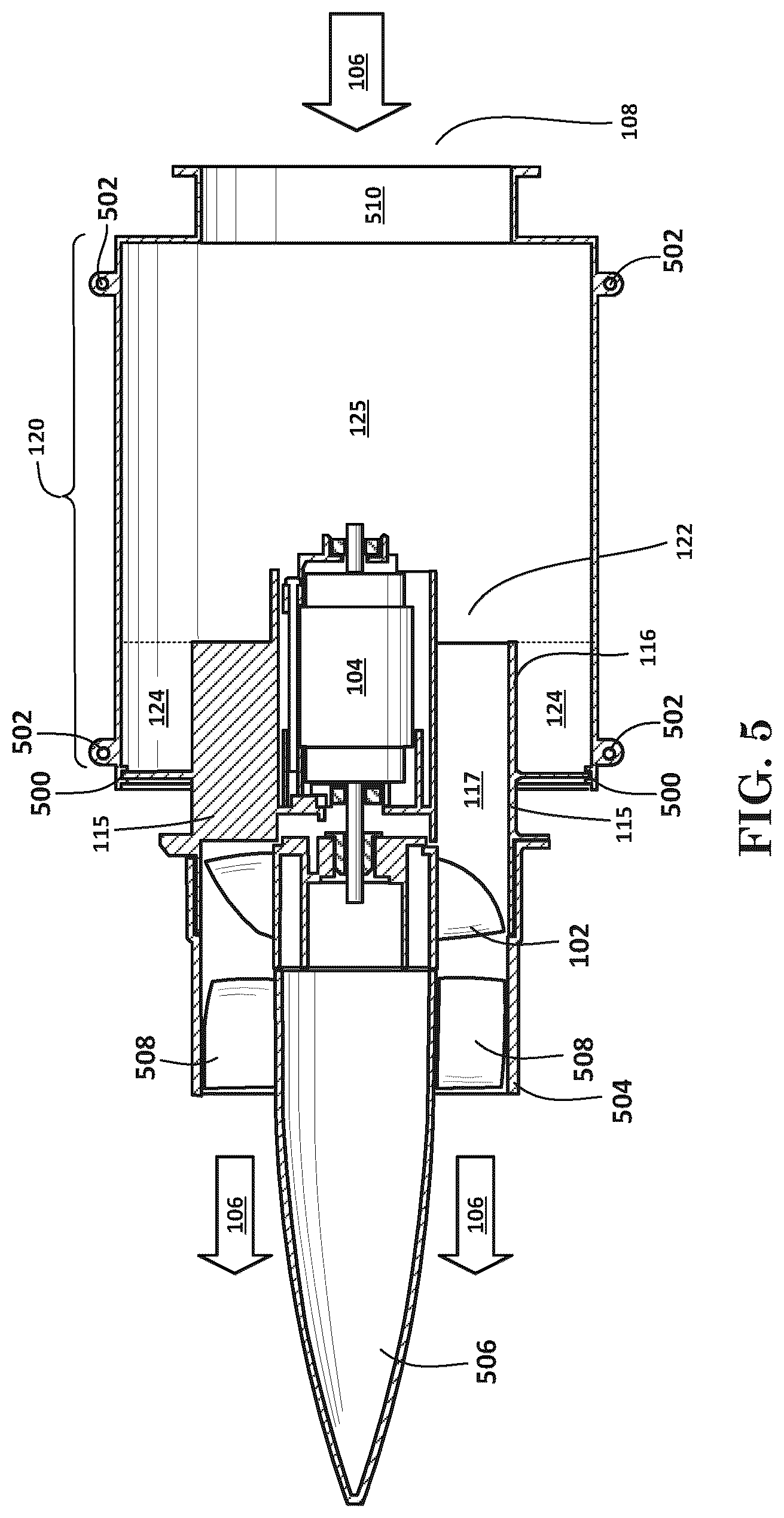 Patent US12492715 Figure 4 – Debris blower with sound attenuation resonator