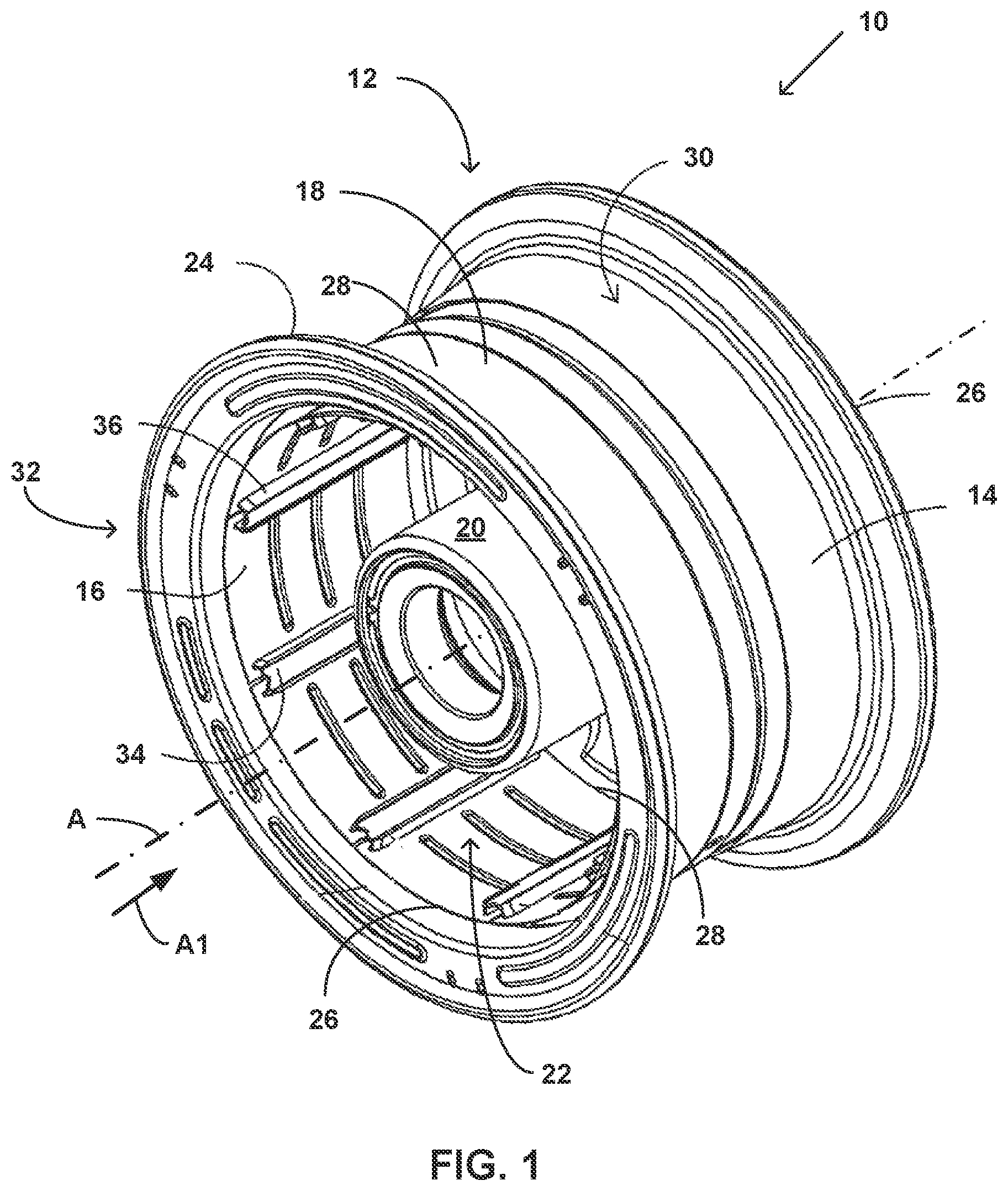 Patent US12492731 — Multiple stiffness brake assembly — Figure 1
