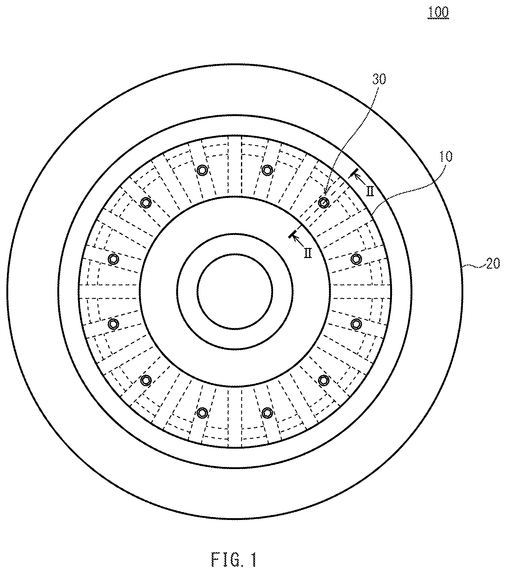 Patent US12492732 — Attachment structure of brake disk for railway vehicle, and brake disk unit using same — Figure 1