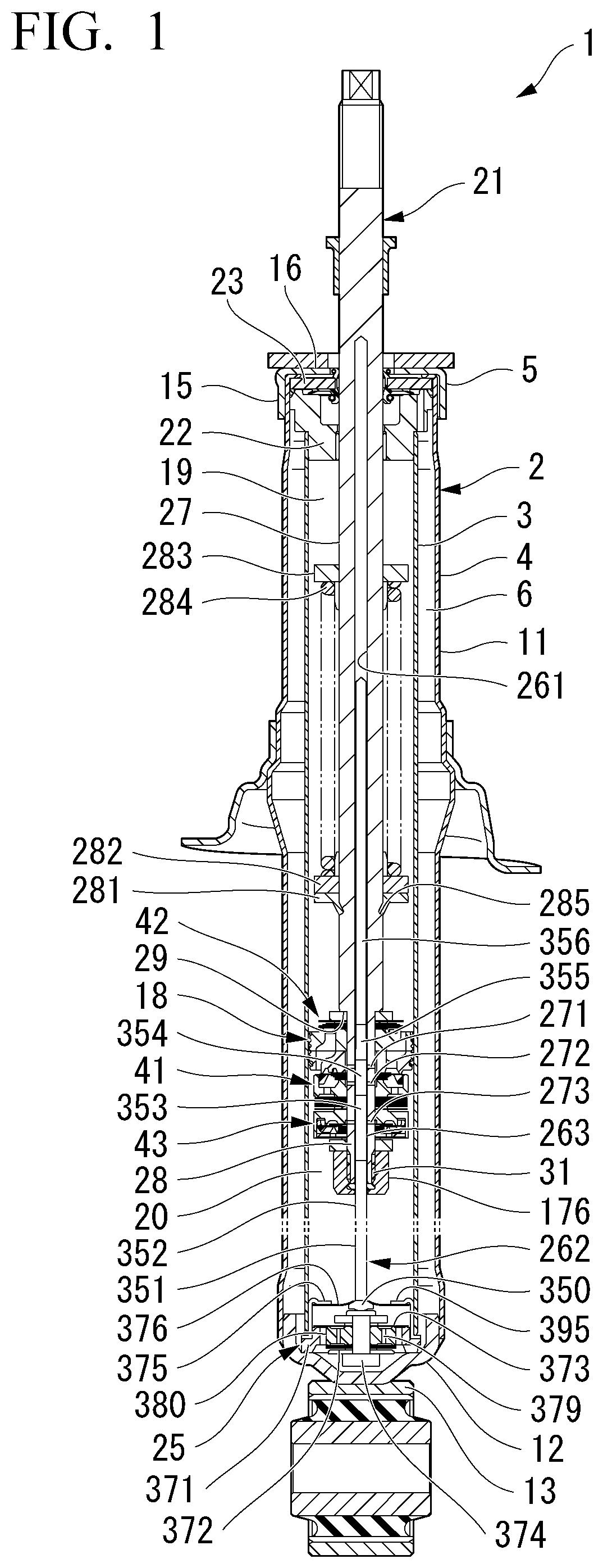 Patent US12492736 — Shock absorber — Figure 1
