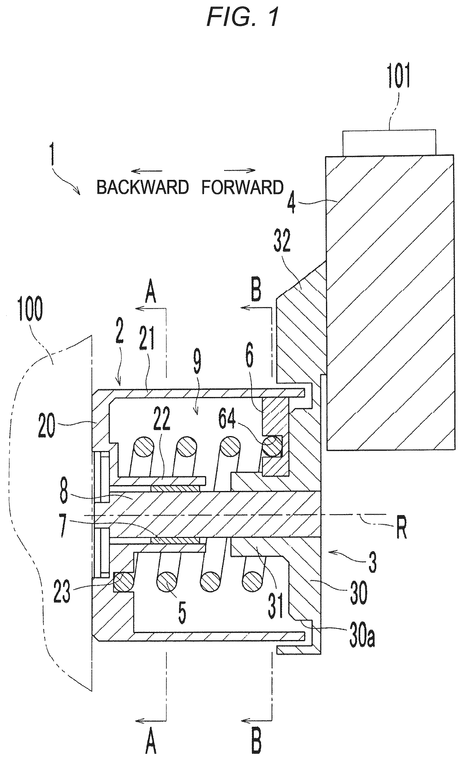 Patent US12492739 — Automatic tensioner — Figure 1