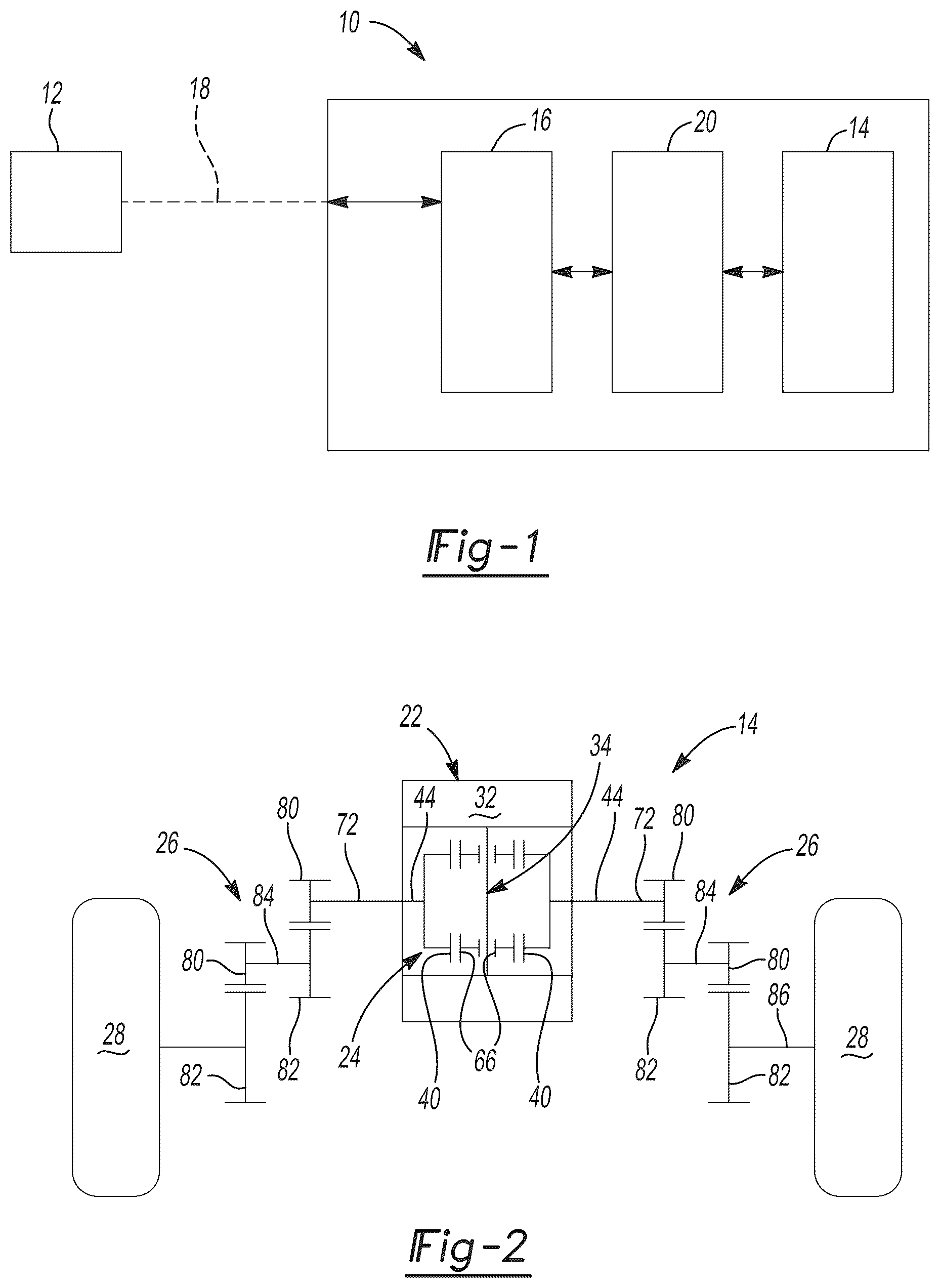 Patent US12492742 Figure 1 – Differentials with face gears for electrical drive systems