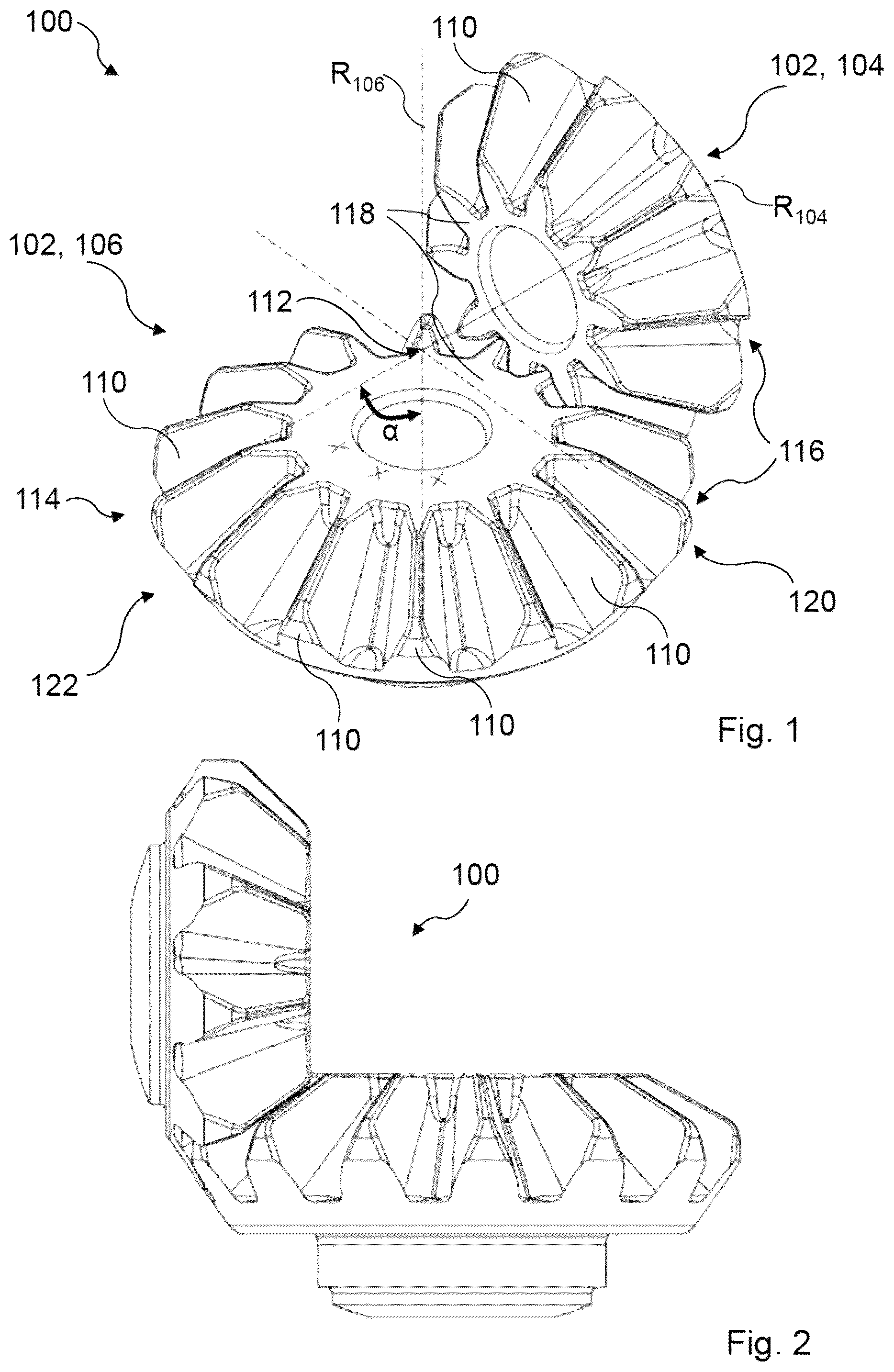 Patent US12492743 — Differential bevel gear, bevel gear differential and method for producing a differential bevel gear using forming technology — Figure 1