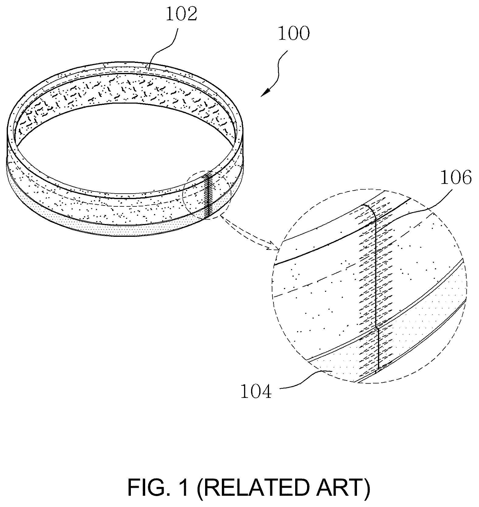 Patent US12492751 — Drum sealing gasket for washing and drying machine — Figure 1