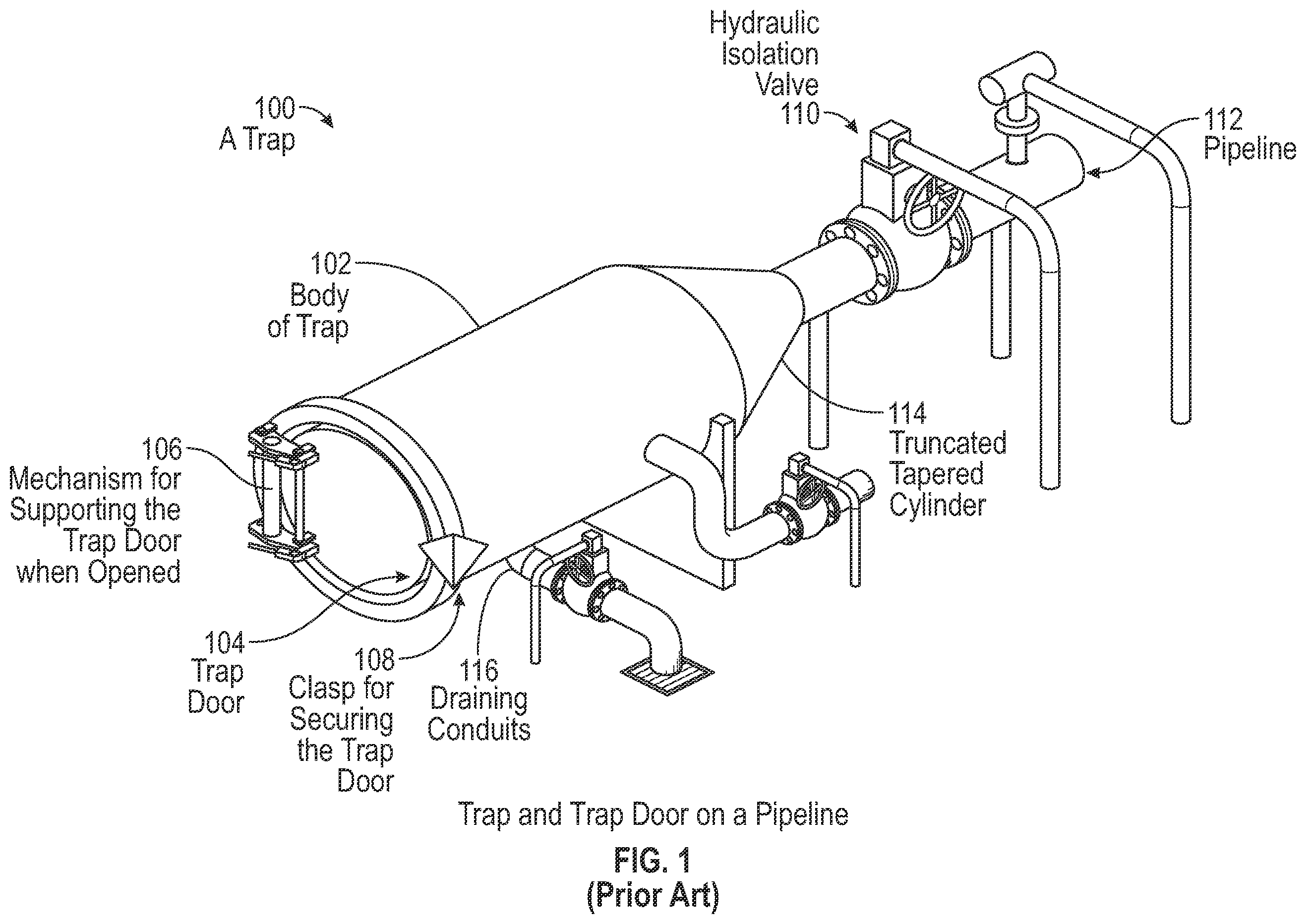 Patent US12492775 — Temporary trap door cap — Figure 1