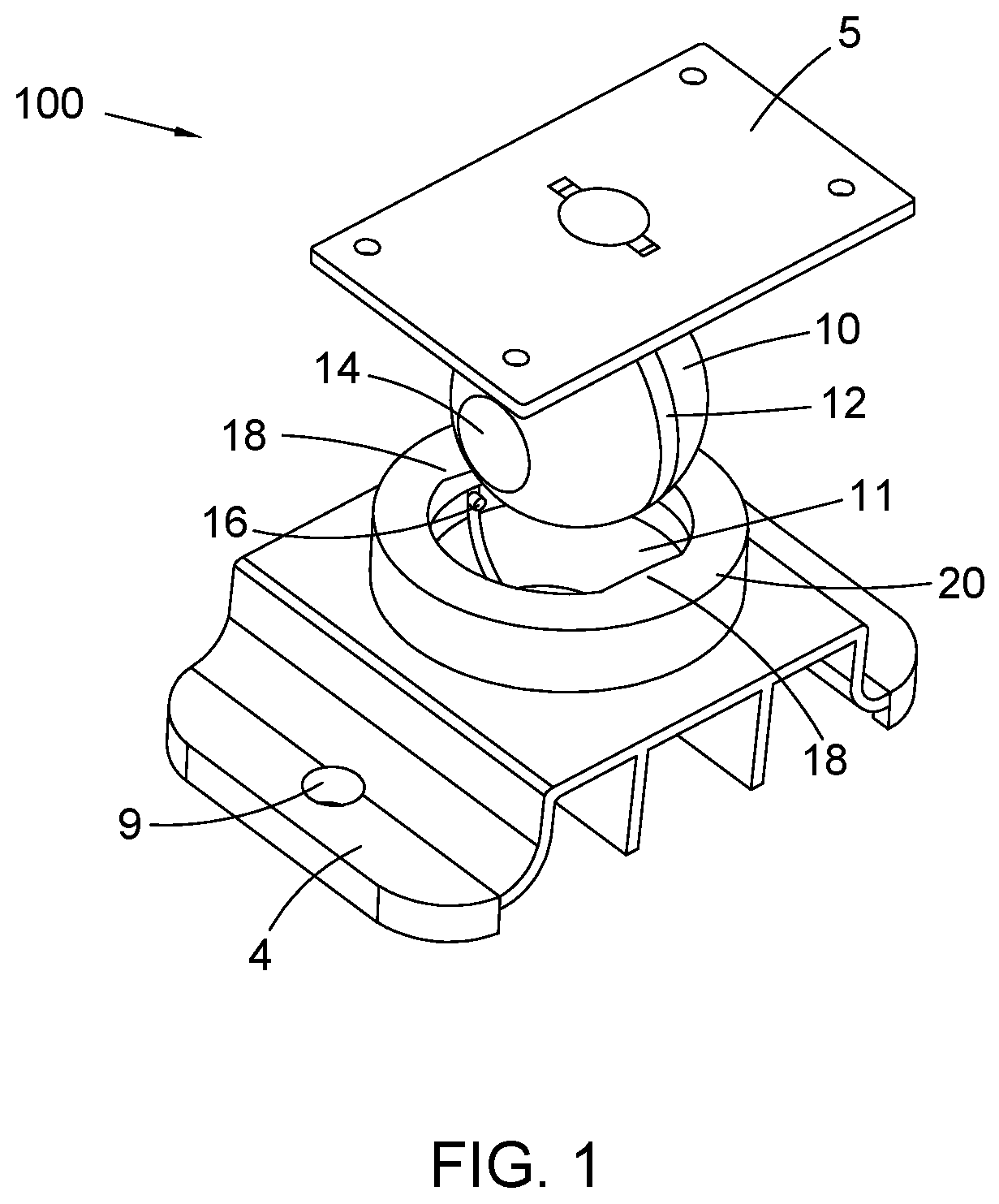Patent US12492778 — Ball and socket joint — Figure 1