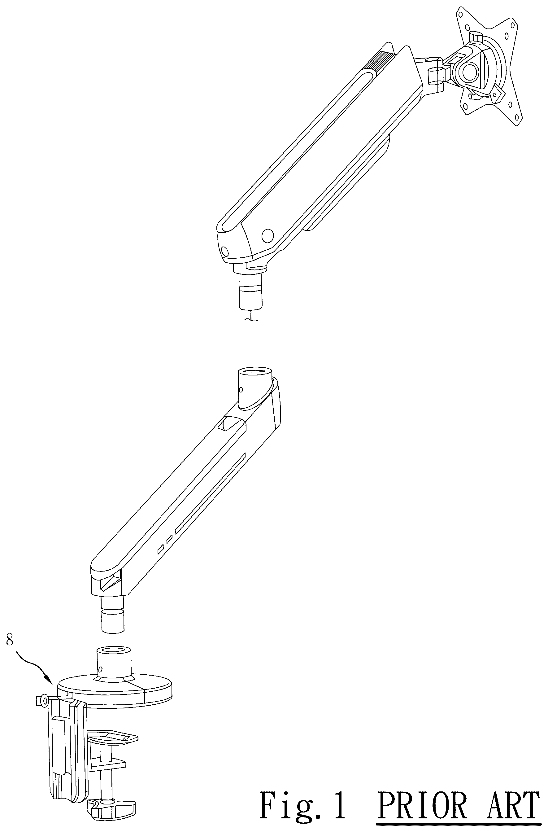 Patent US12492780 — Monitor stand base structure — Figure 1