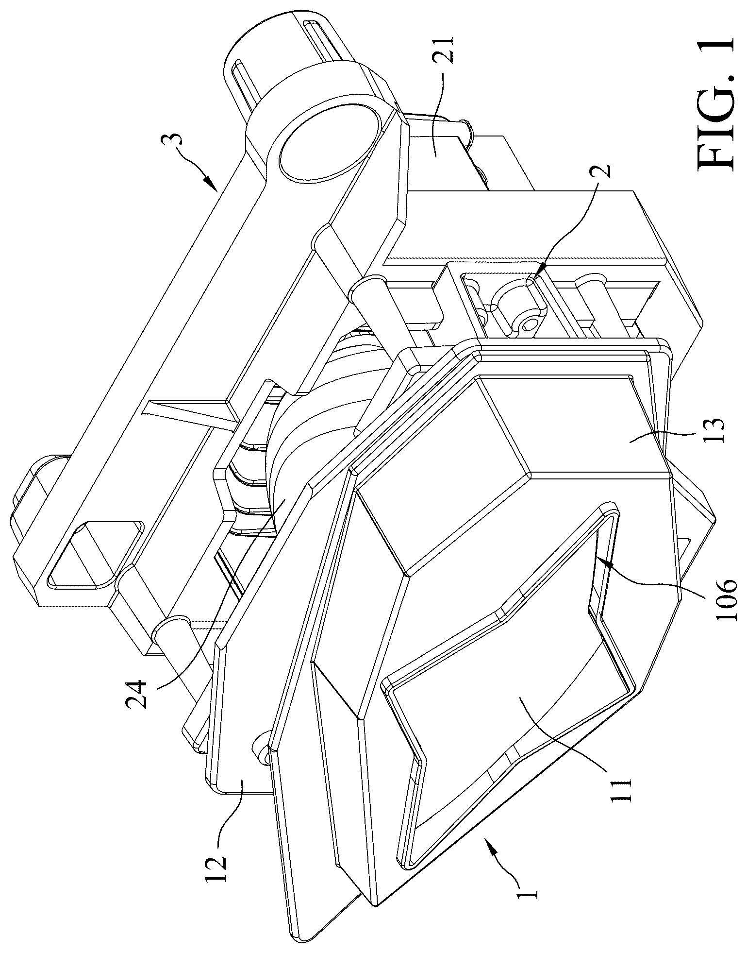 Patent US12492795 Figure 1 – Lens module and car light having the same