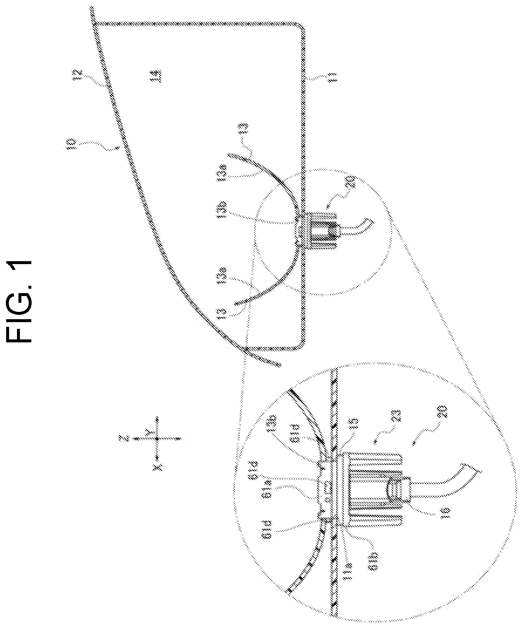 Patent US12492799 Figure 1 – Lighting fixture for vehicle