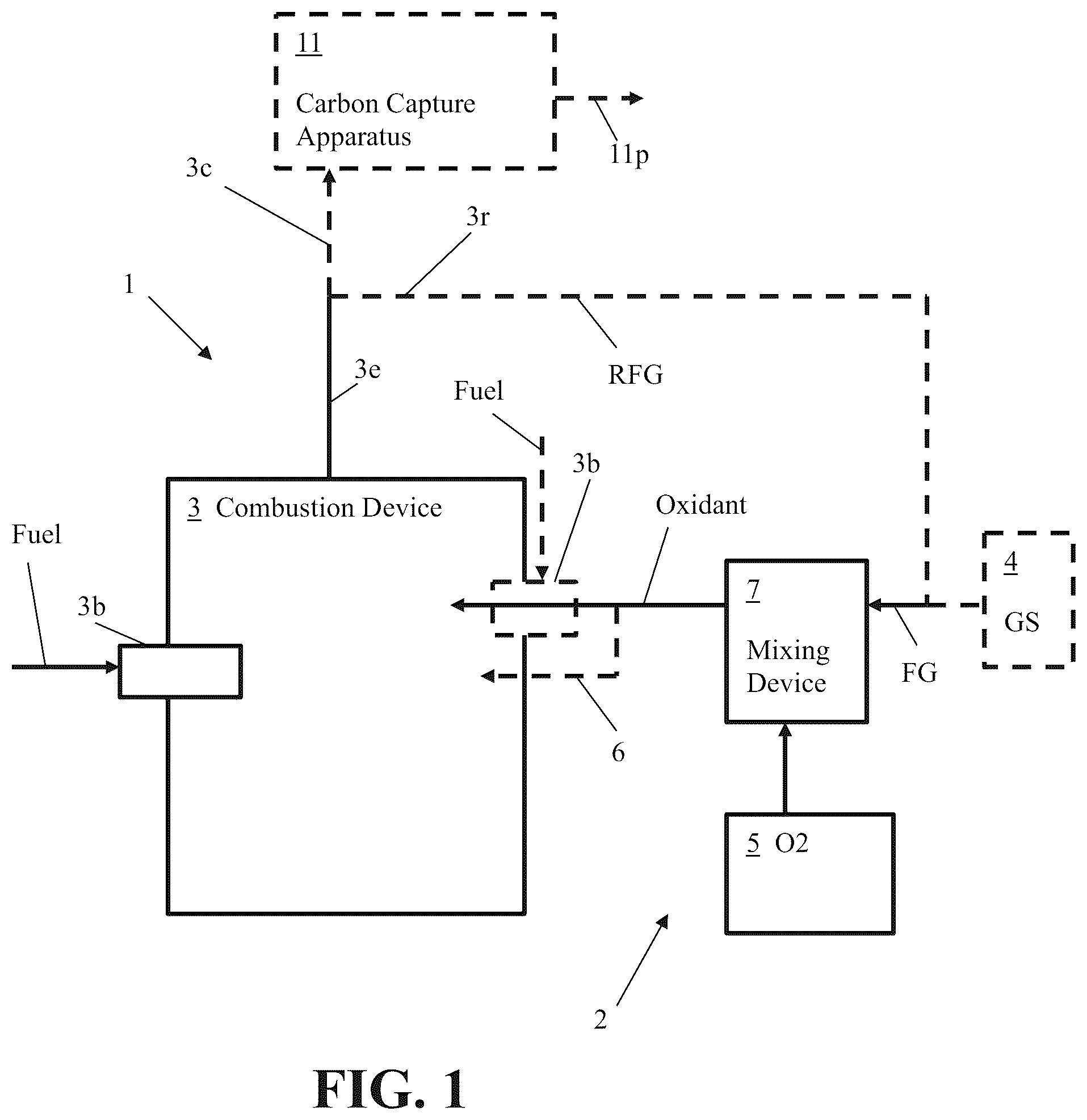 Patent US12492815 — Apparatus and process for oxidant formation — Figure 1