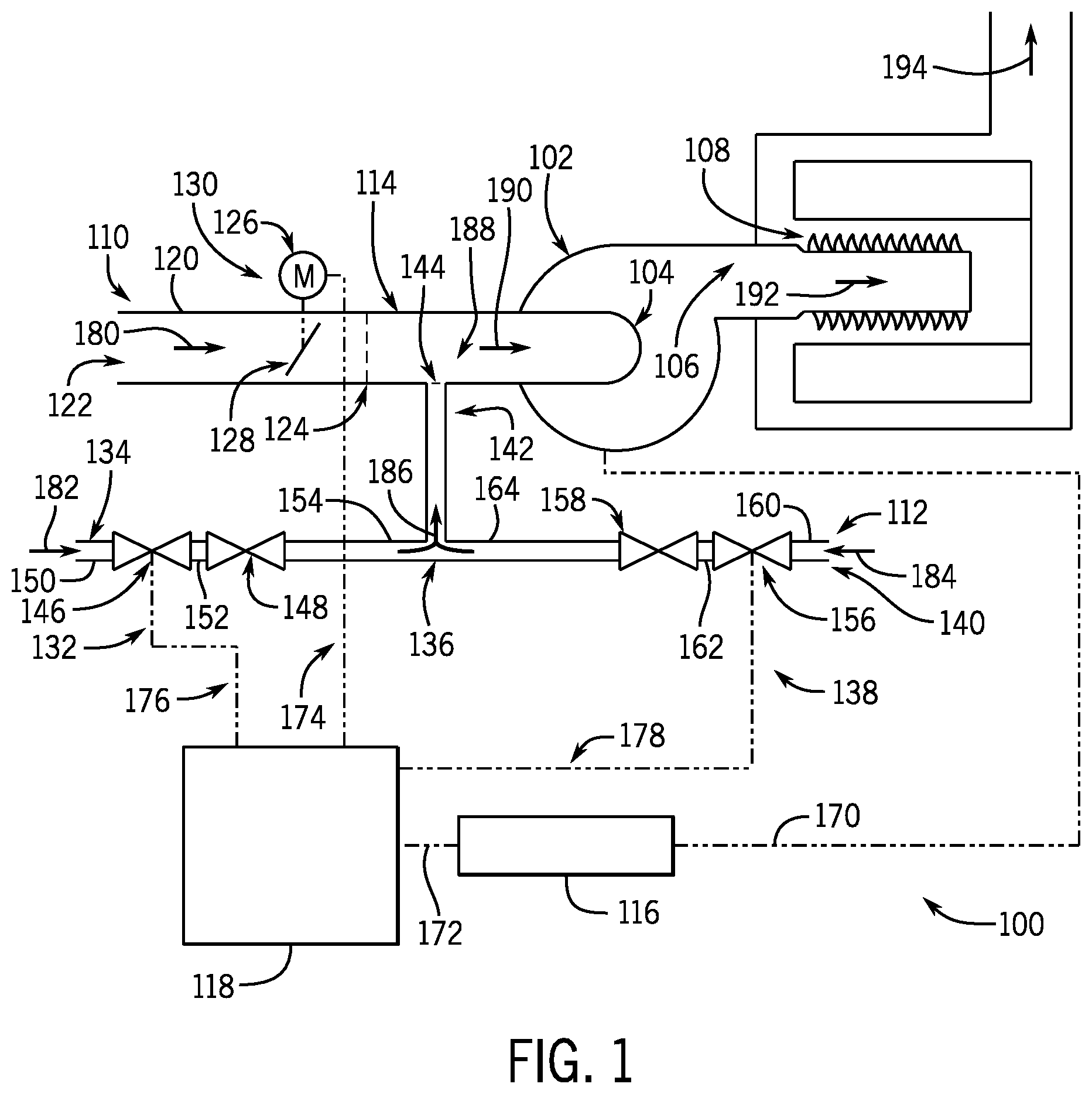 Patent US12492816 — High turndown combustion system and method — Figure 1