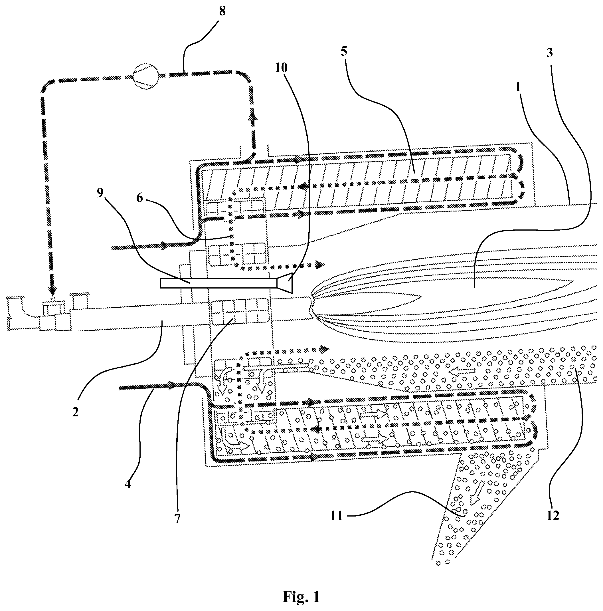 Patent US12492818 — Method for reducing combustion temperature and thermal radiation within a lime kiln — Figure 1