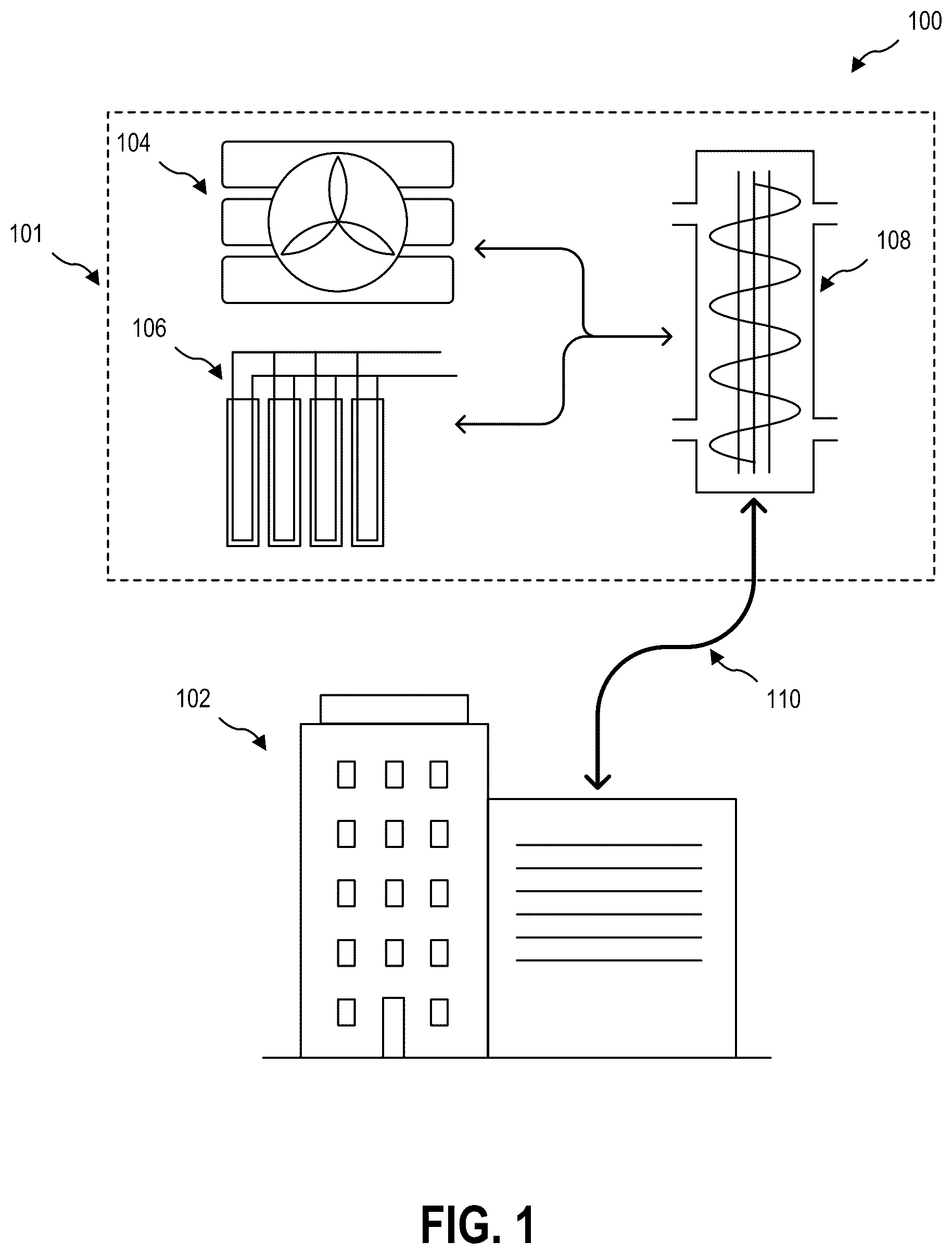 Patent US12492841 — Dual source heat pump system — Figure 1