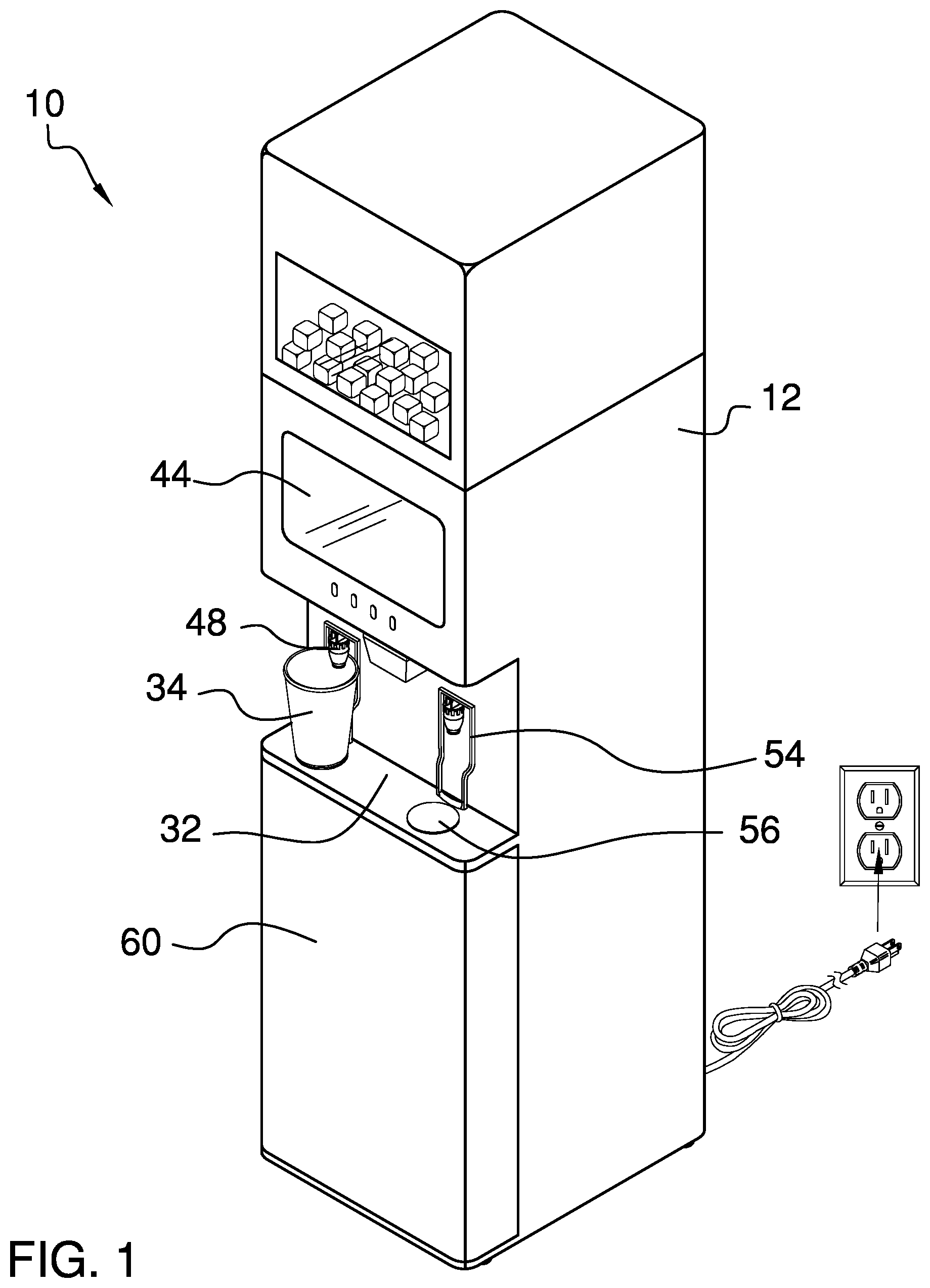 Patent US12492853 — Multi-function water cooler — Figure 1