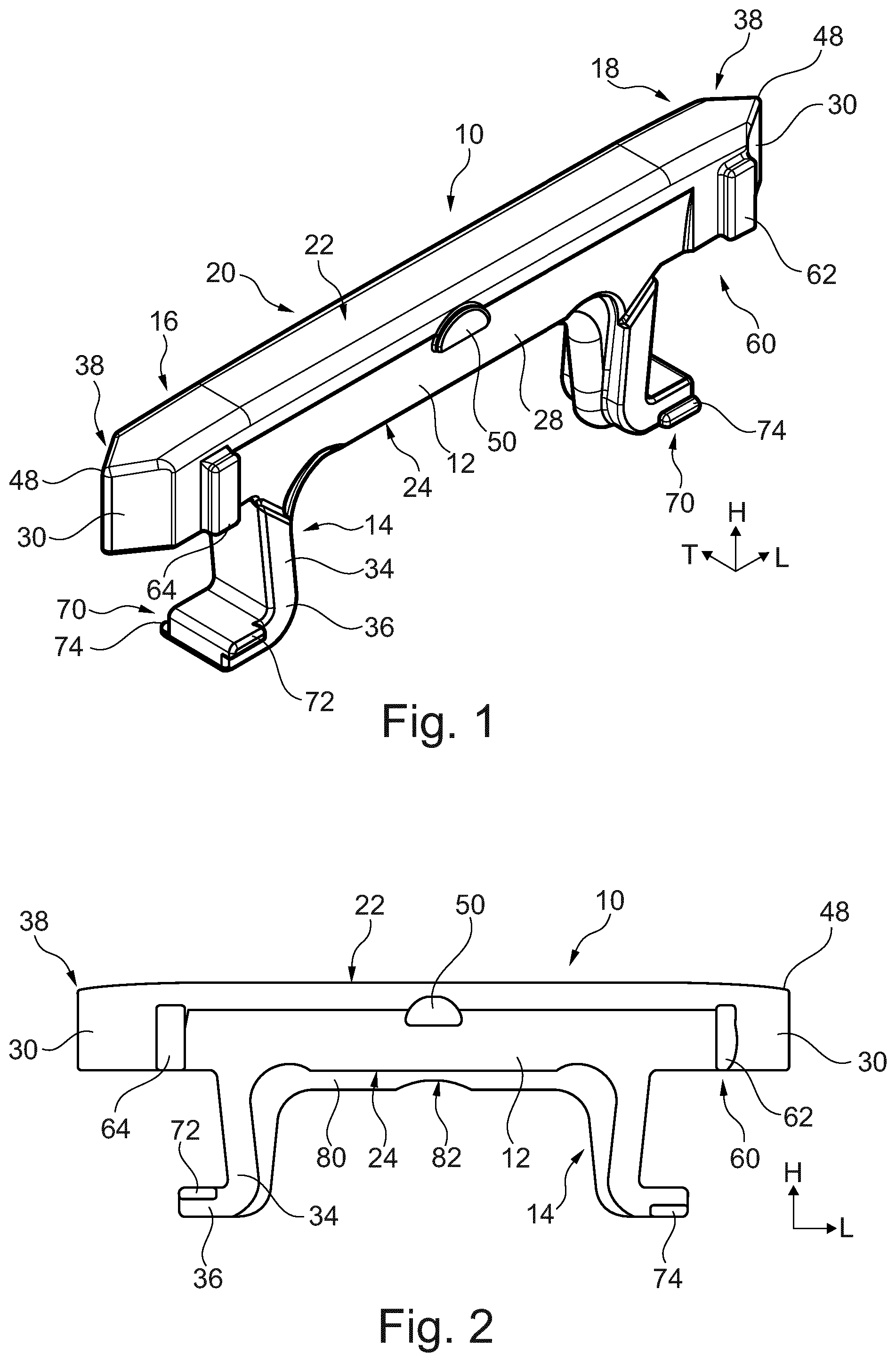 Patent US12492866 — Grate bar for a pelletizing or sintering machine — Figure 1