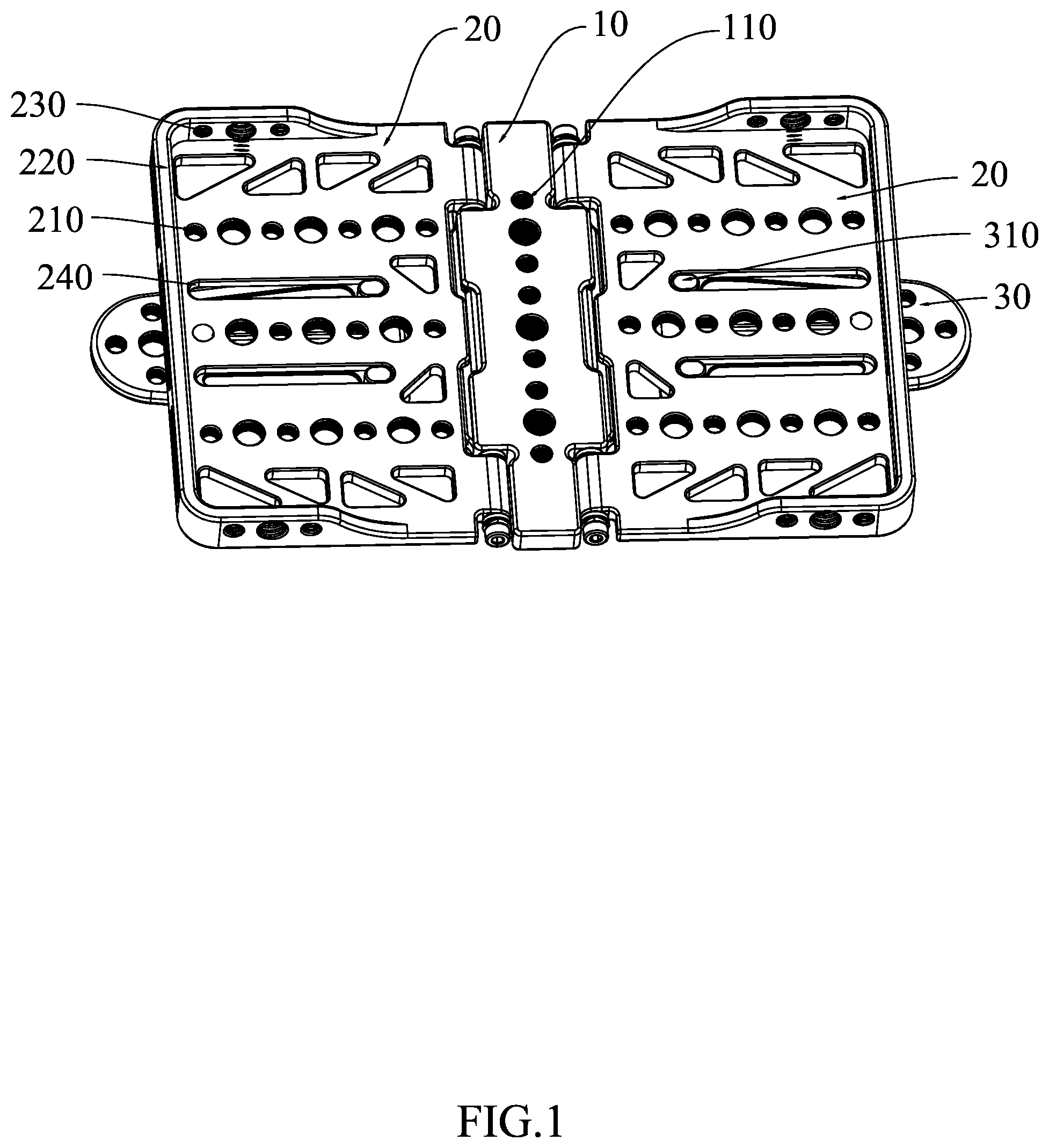 Patent US12492879 — Foldable support bench — Figure 1