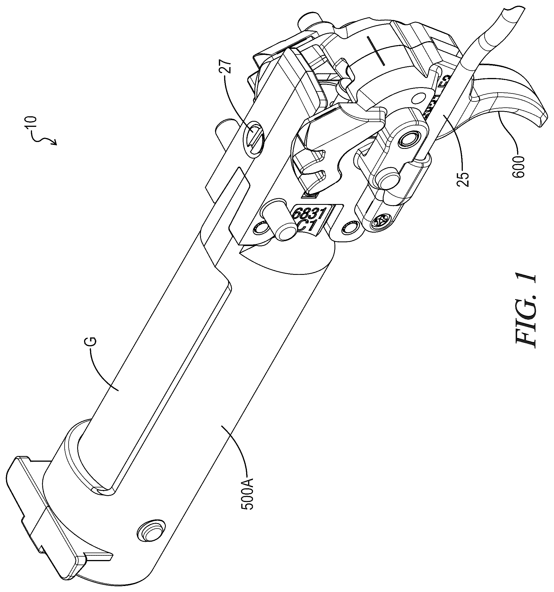 Patent US12492881 — Gas cylinder piercing mechanism for an airgun — Figure 1