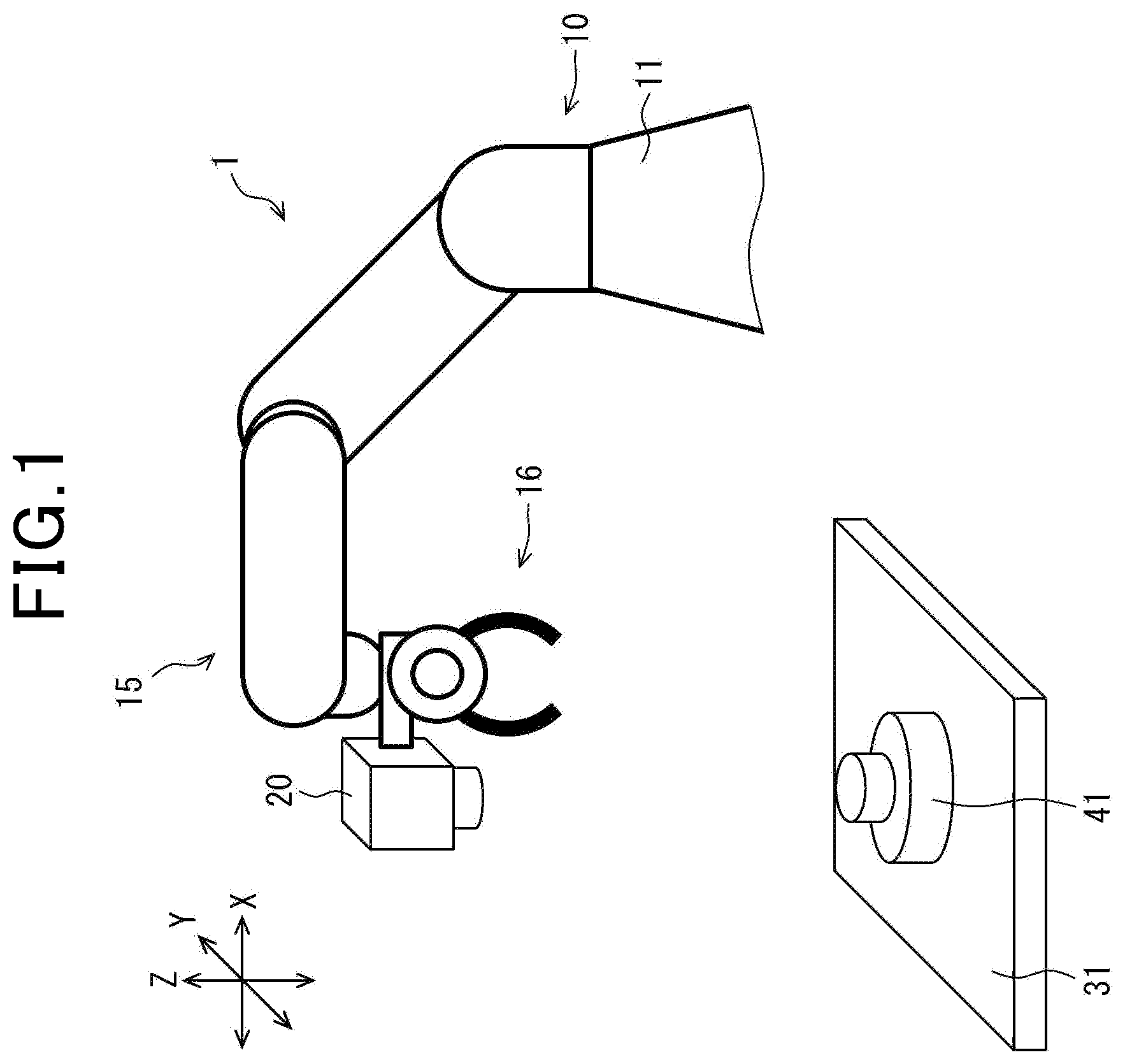 Patent US12492892 — Three-dimensional measurement system — Figure 1