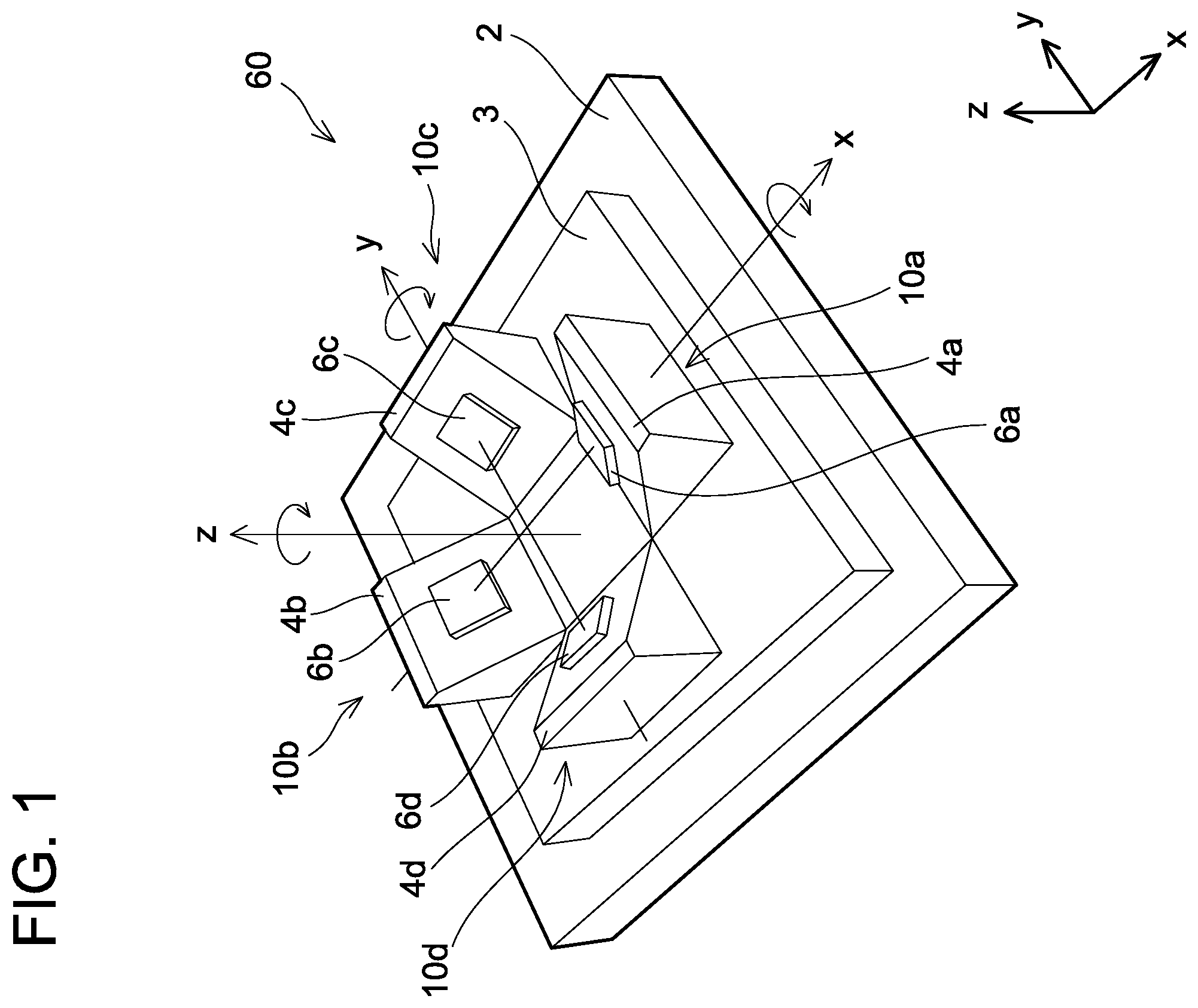Patent US12492897 Figure 1 – Inertial force sensor