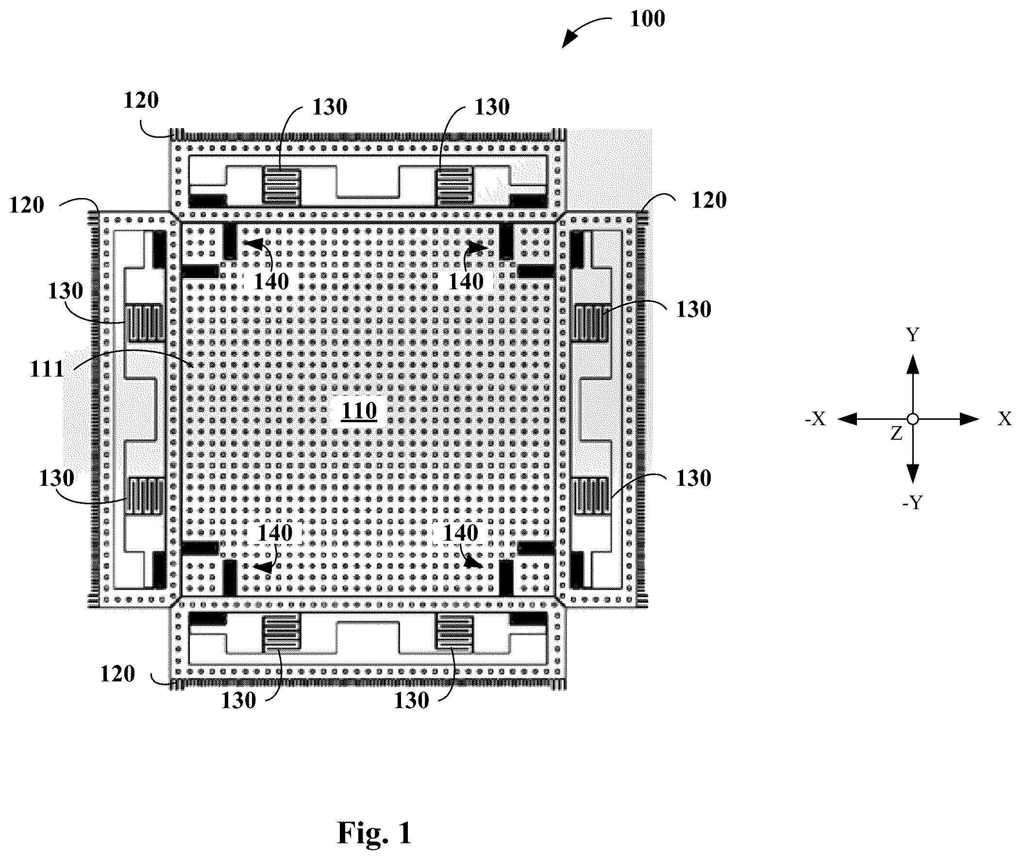 Patent US12492901 Figure 1 – Multi-mode, mode-matched, mems-based Coriolis vibratory gyroscope