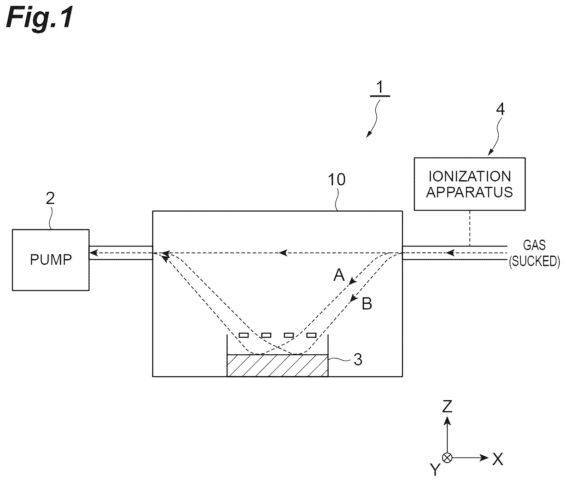 Patent US12492967 Figure 1 – Gas measuring device and gas measuring system