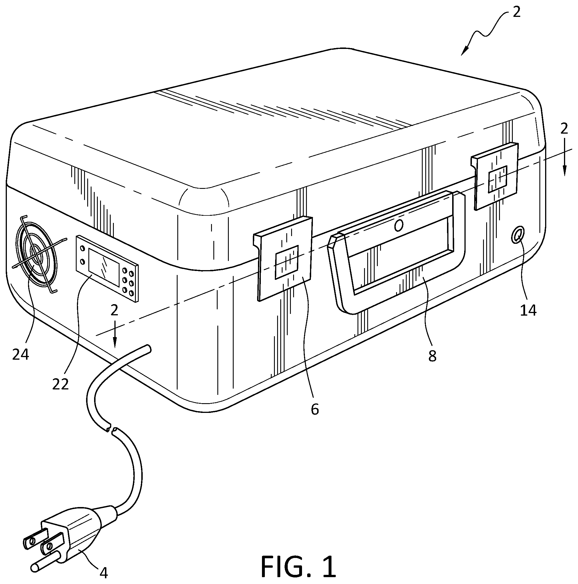 Patent US12492968 — Climate controlled housing for instrumentation — Figure 1