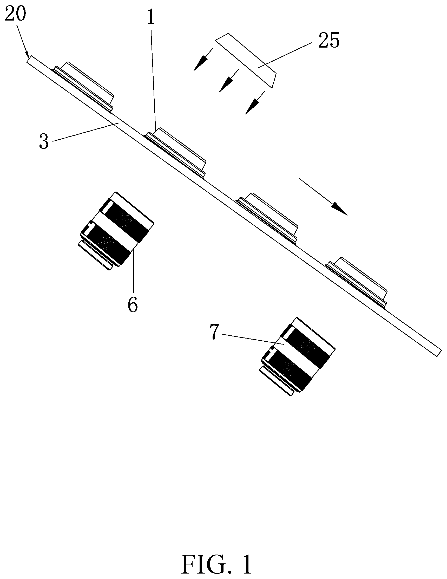 Patent US12492999 — Optical inspection equipment for checking multiple utensils made of plant fibers — Figure 1