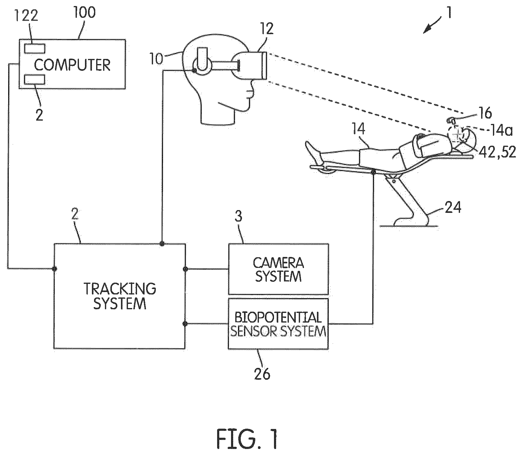 Patent US12496009 — System for visualizing patient stress — Figure 1