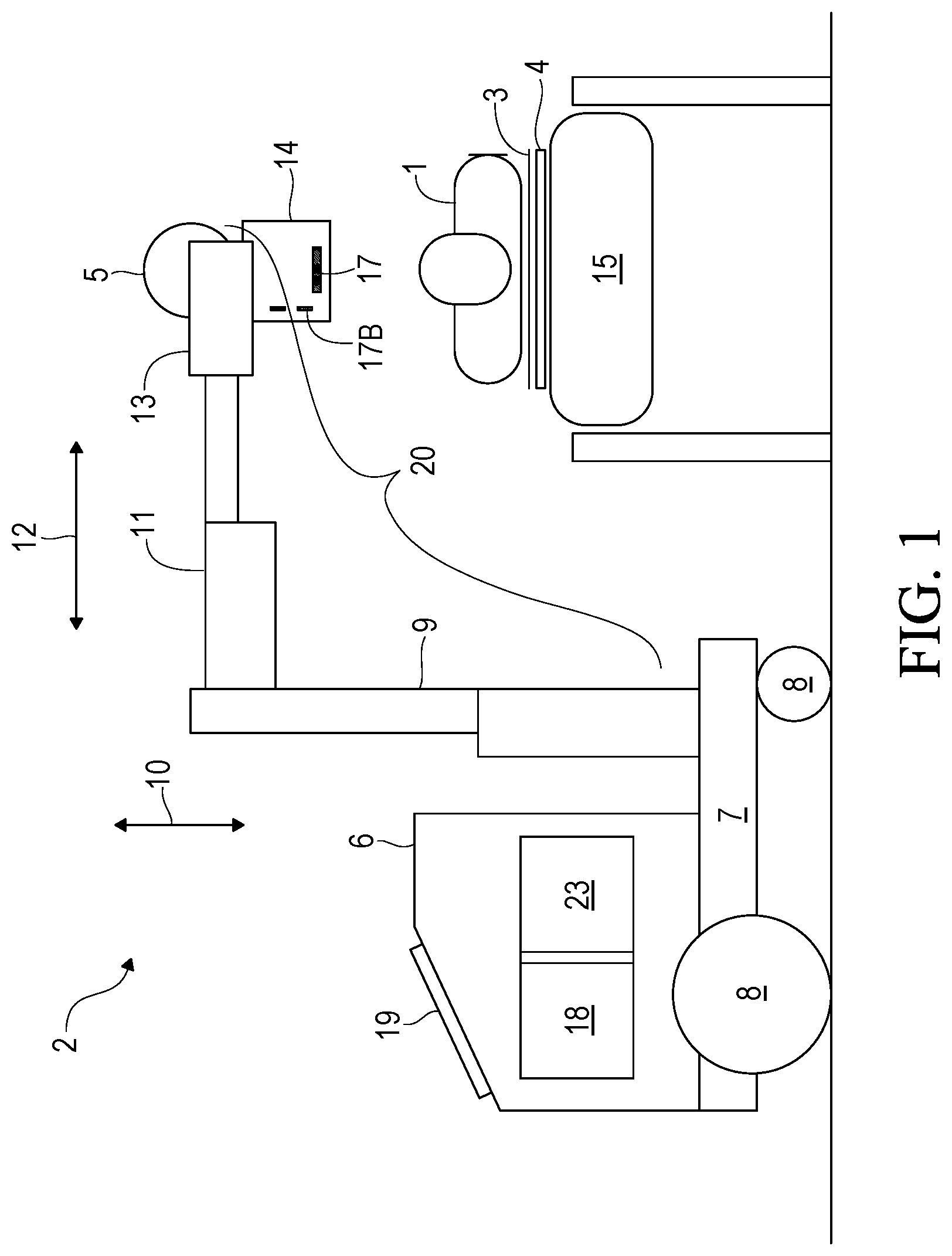 Patent US12496024 — Digital mobile radiography systems and methods — Figure 1