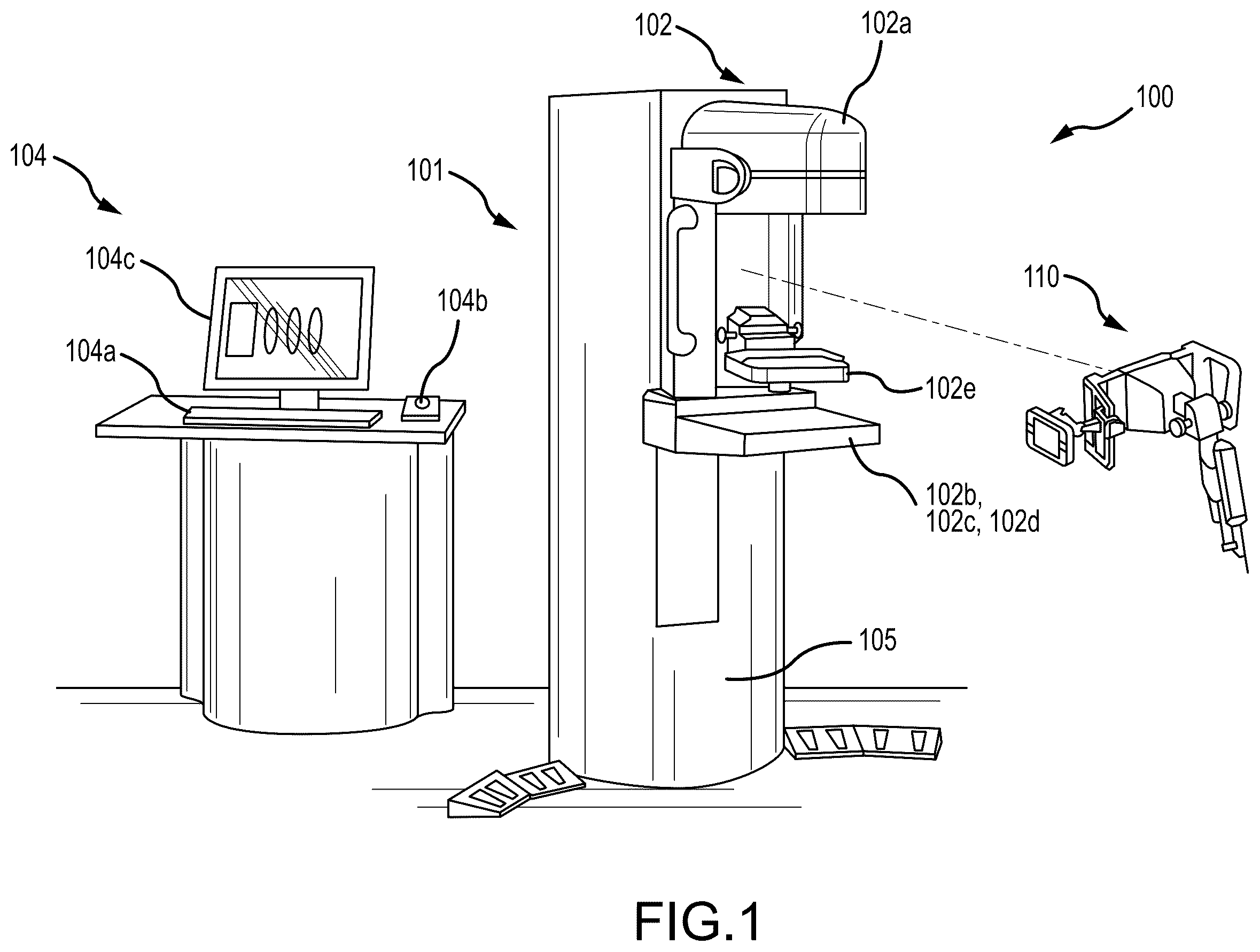 Patent US12496027 — Systems and methods for lateral treatments of the breast — Figure 1