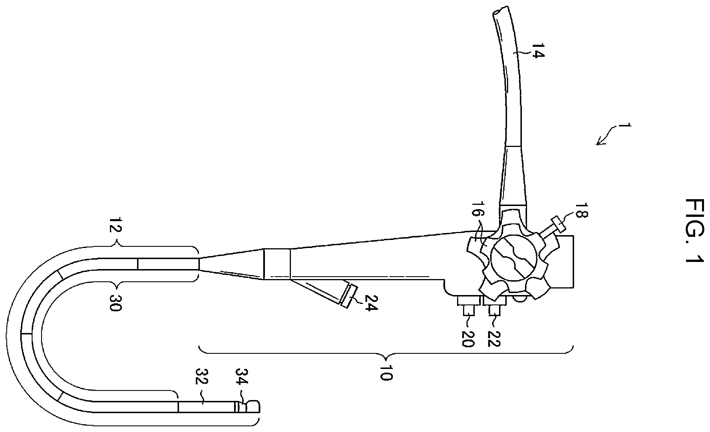 Patent US12496039 — Ultrasonic endoscope — Figure 1