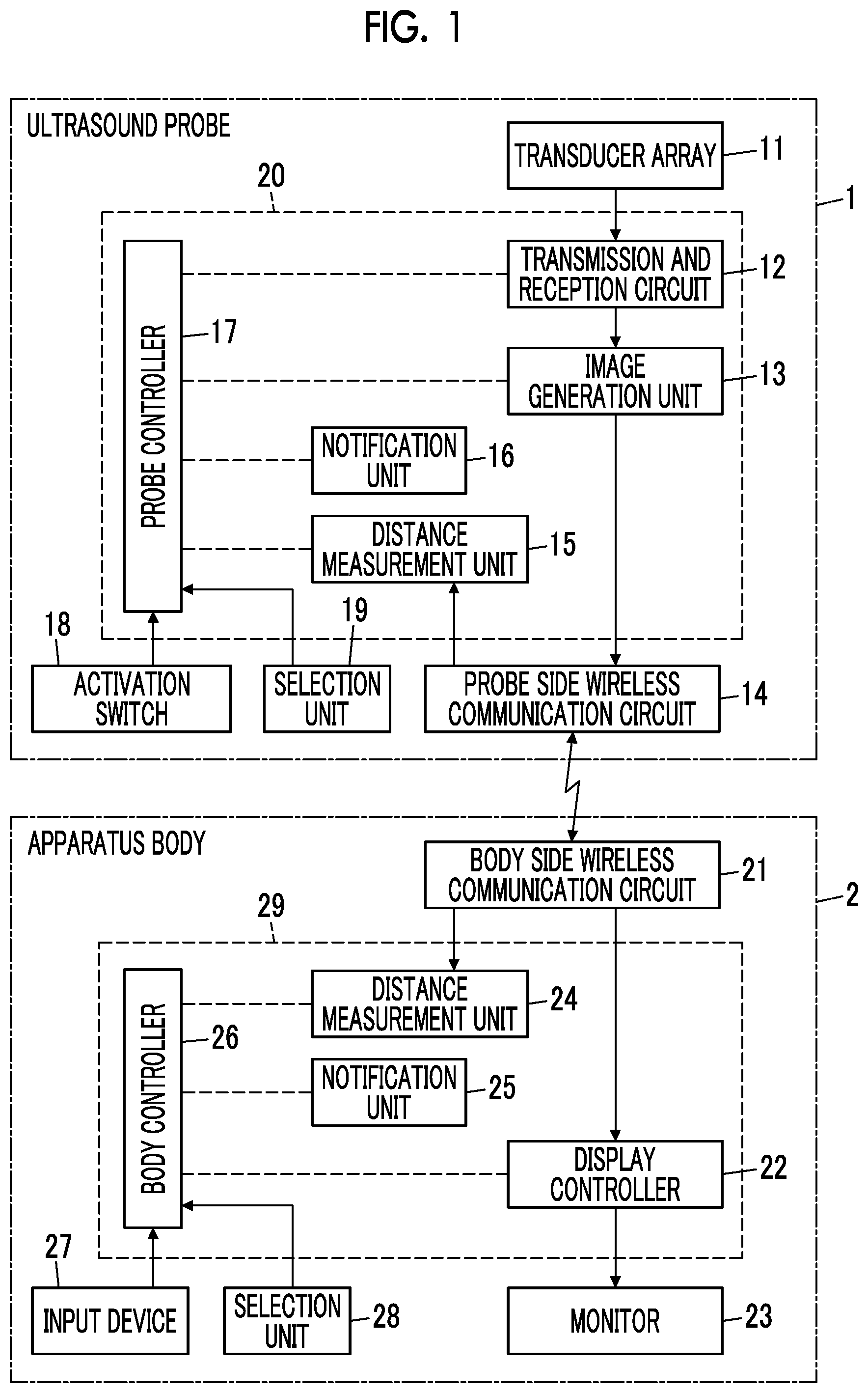 Patent US12496042 — Ultrasound diagnostic apparatus and control method of ultrasound diagnostic apparatus — Figure 1