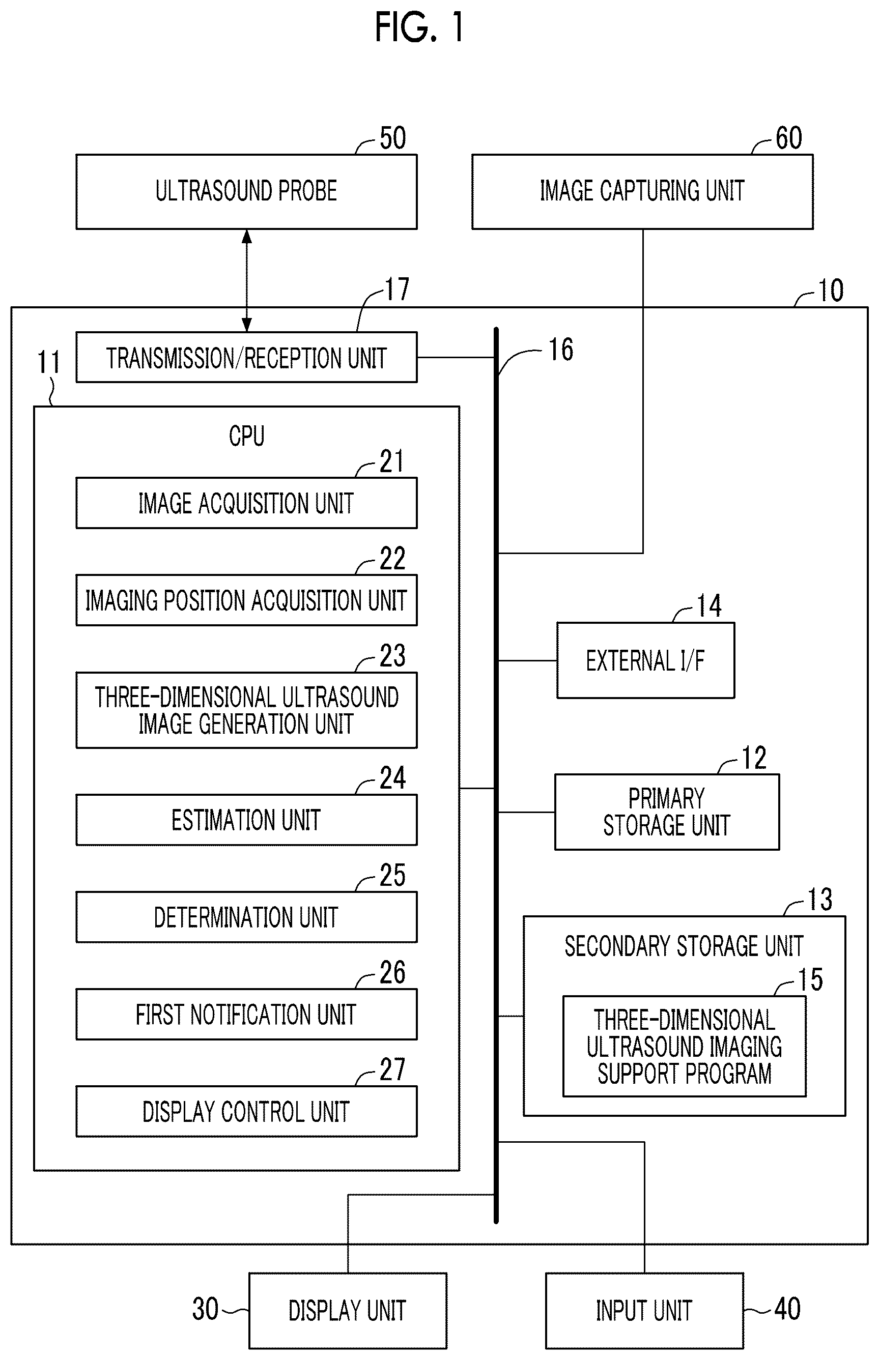 Patent US12496048 — Three-dimensional ultrasound imaging support apparatus, three-dimensional ultrasound imaging support method, and three-dimensional ultrasound imaging support program — Figure 1
