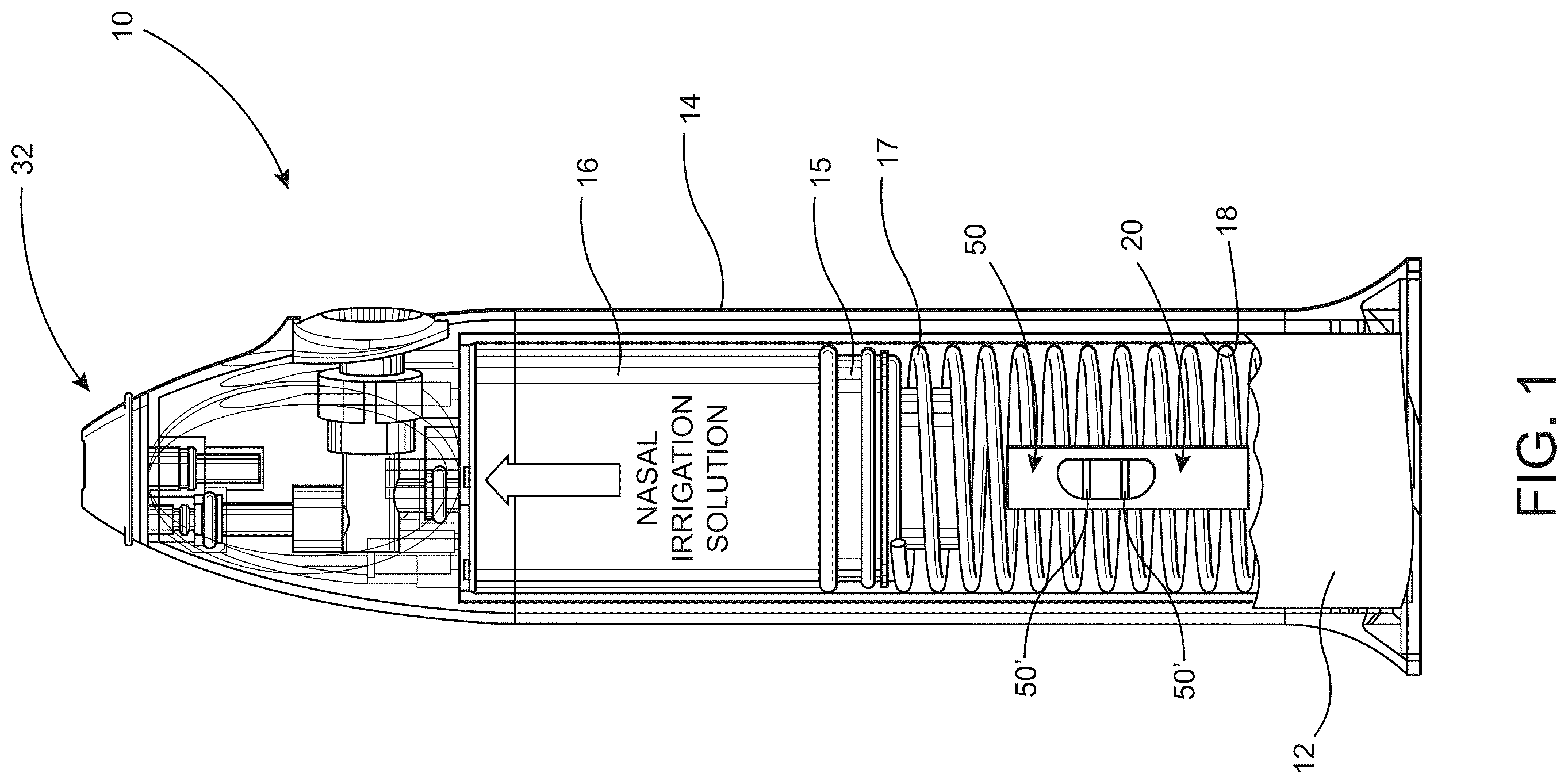 Patent US12496049 — Nasal irrigation diagnostic assembly — Figure 1