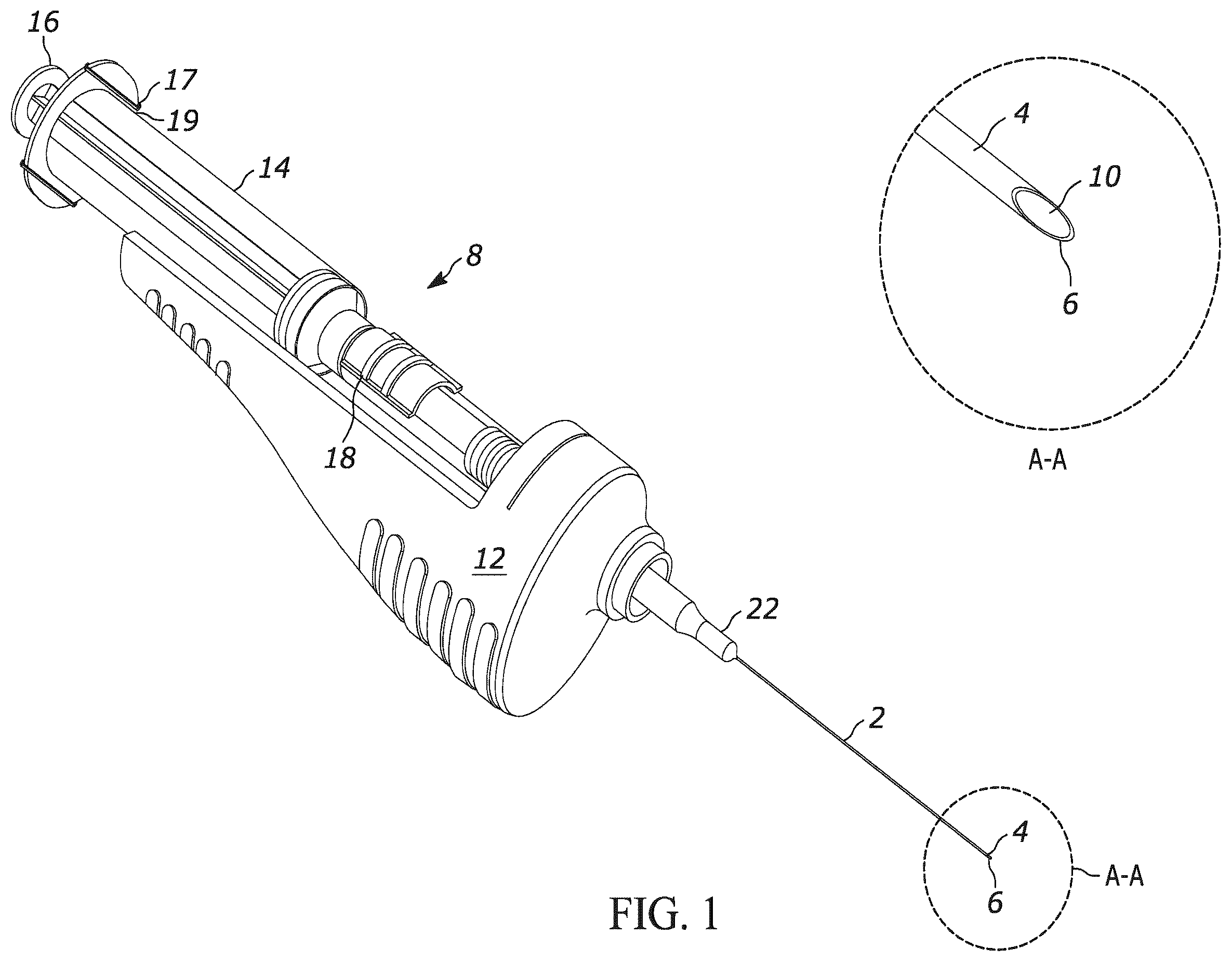 Patent US12496050 — Oscillating syringe system and needle — Figure 1