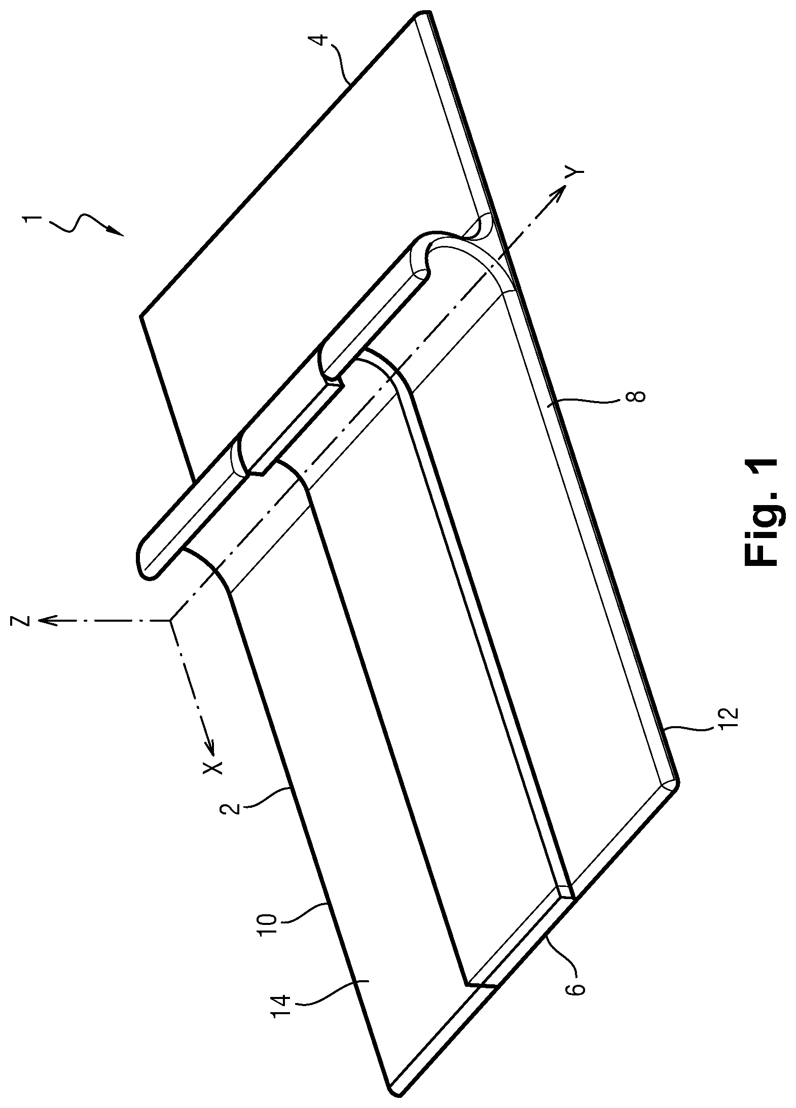 Patent US12496051 — Device for applying adhesive composition to biological tissue and/or prosthetic material — Figure 1