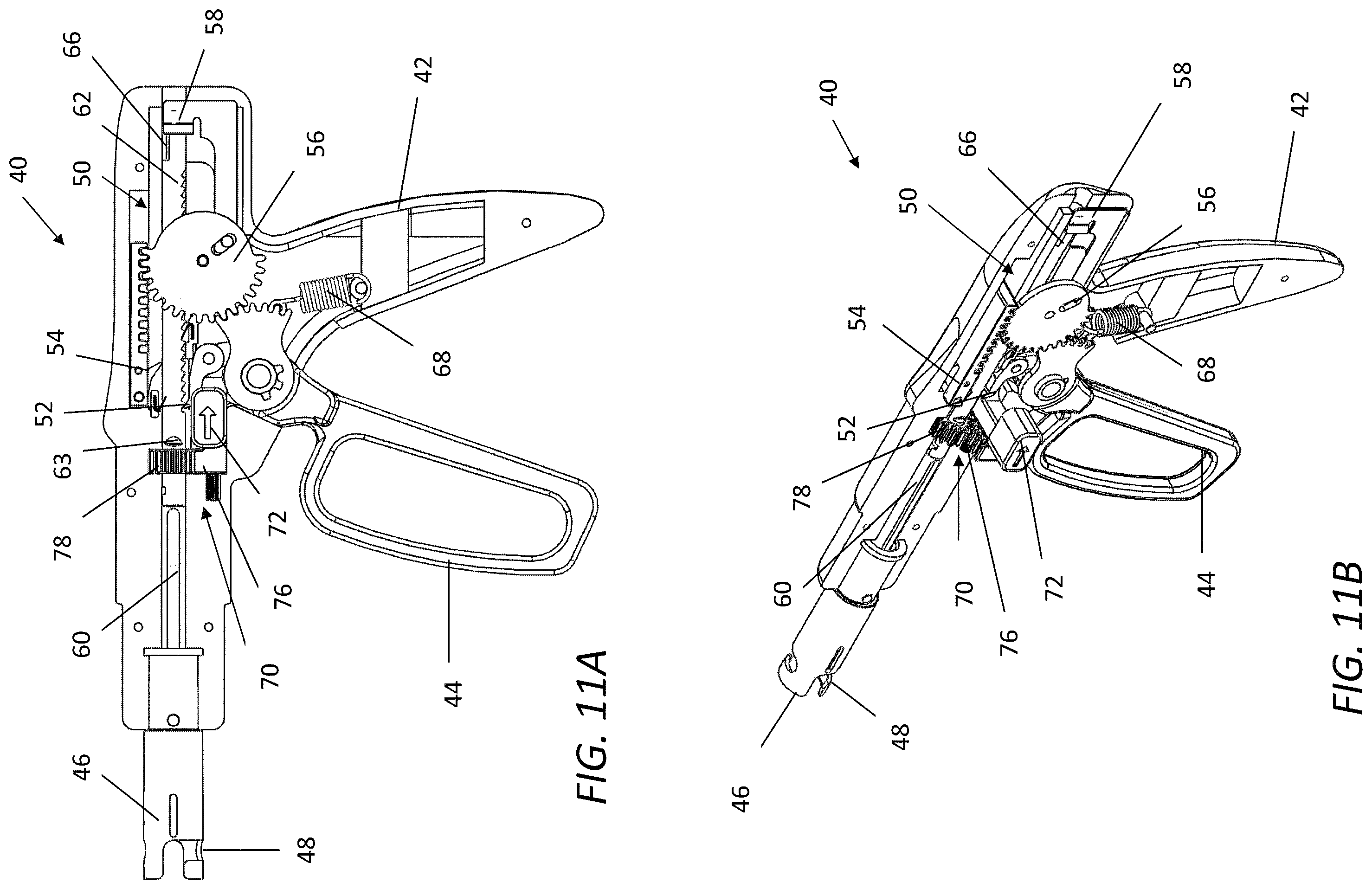 Patent US12496066 Figure 9 – Surgical stapler handle assembly having actuation mechanism with longitudinally rotatable shaft